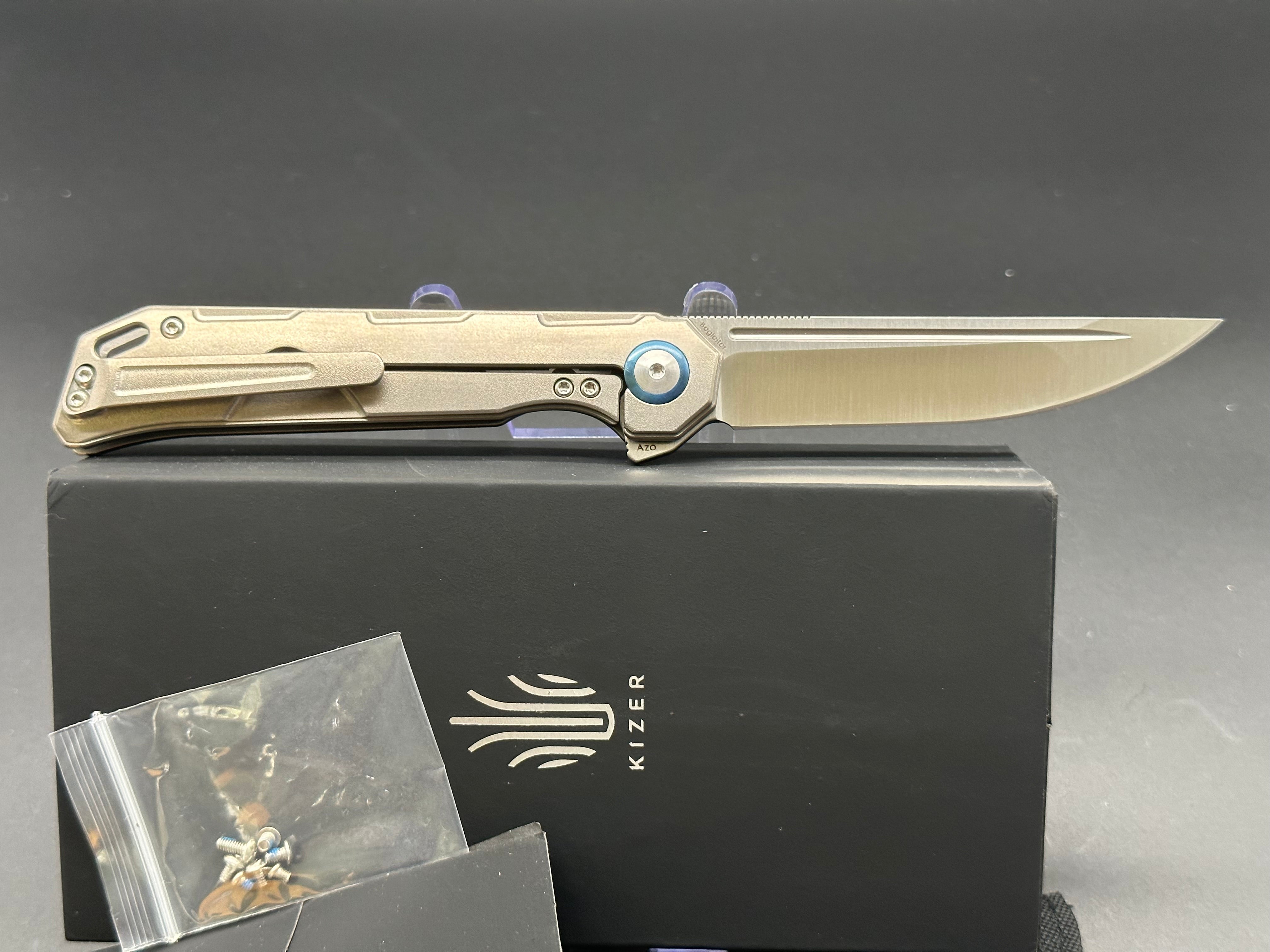 Kizer Begleiter Titanium Folding Pocket Knife - Premium EDC Knife for Outdoor, Camping, Hiking & Everyday Carry