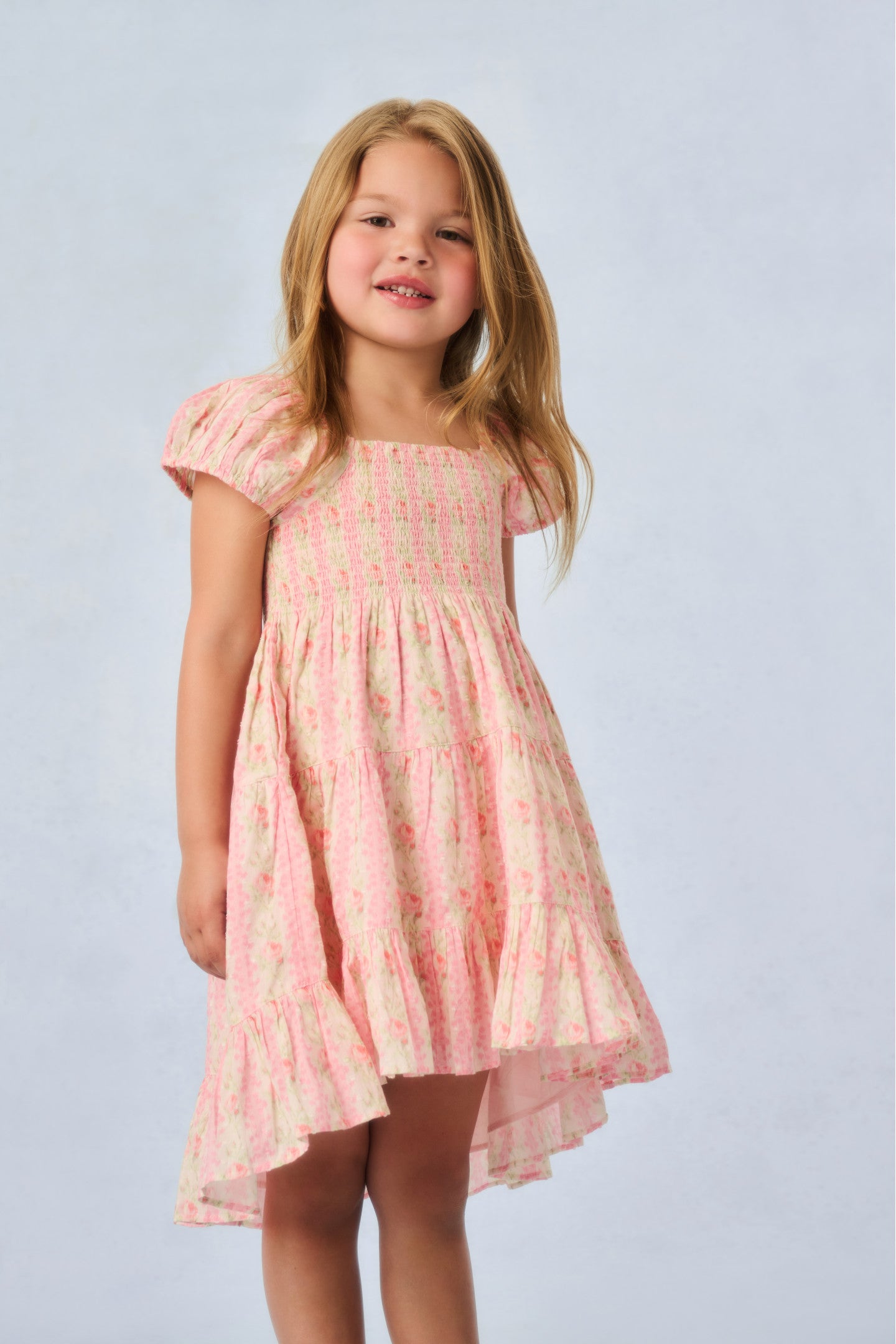 Muriella Floral Print Dress for Girls - Elegant & Comfortable Kids' Party Wear for Special Occasions