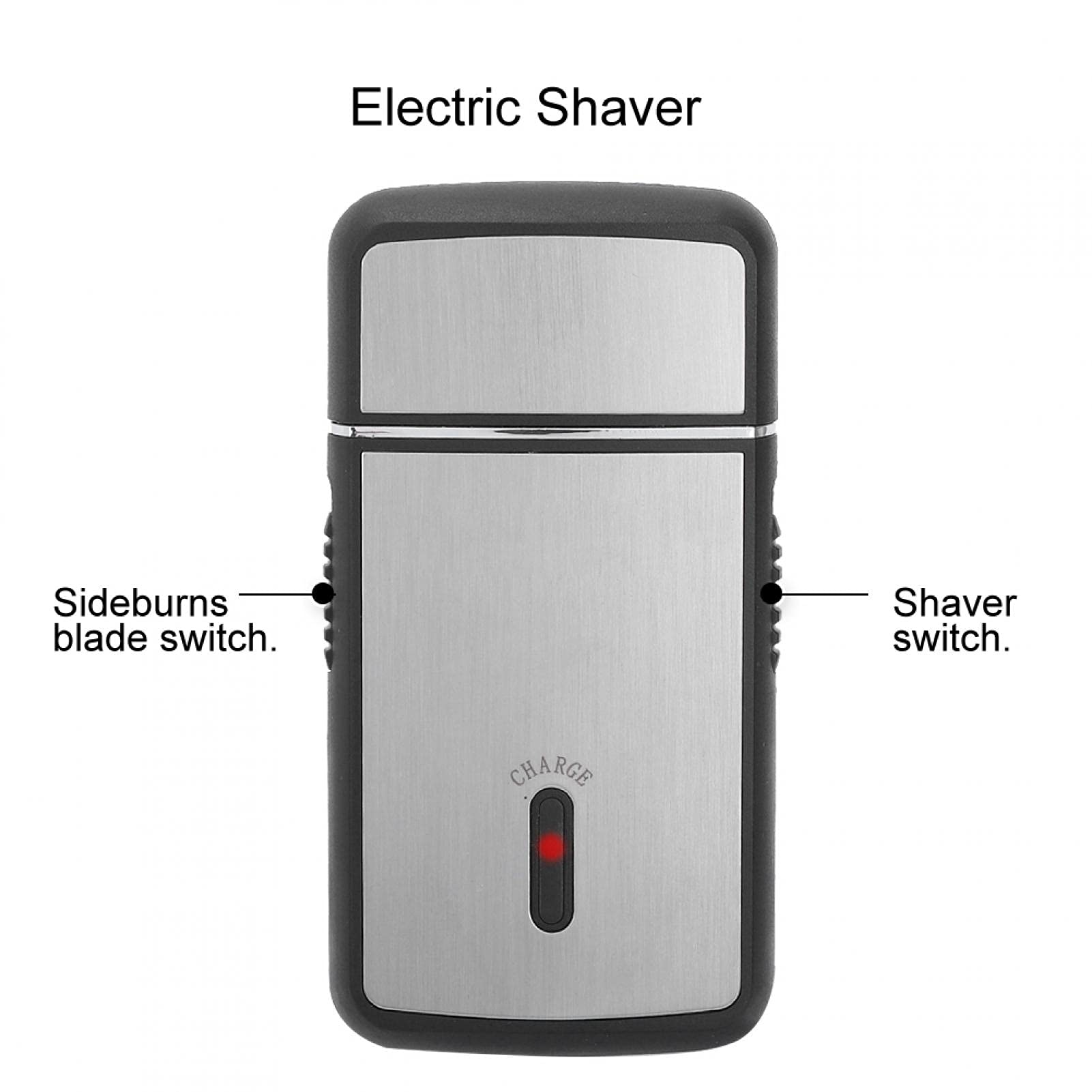 Rechargeable Electric Shaver for Men - Stainless Steel Blades, Washable & Travel-Friendly - Smooth Shaving at Home or On The Go