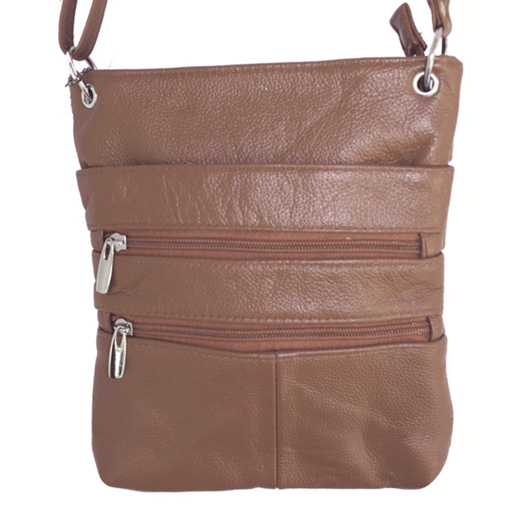 Silver Fever® Genuine Leather Crossbody Bag for Women - Stylish Travel Shoulder Purse & Everyday Handbag - Perfect for Work, Shopping and Travel Accessories