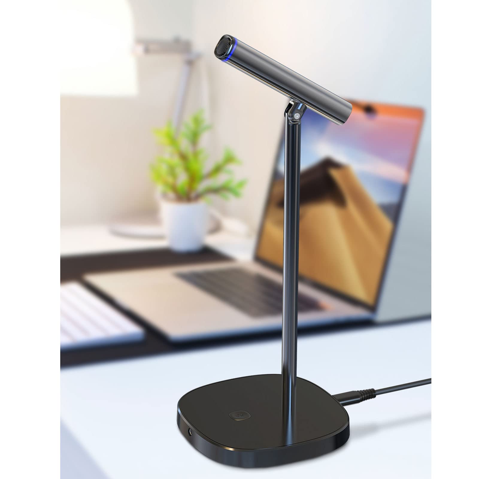 Best USB-C Computer Microphone with AI Noise Cancellation - Crystal Clear Voice for Zoom Meetings, Gaming & Podcasting (Plug & Play PC/Mac Mic)