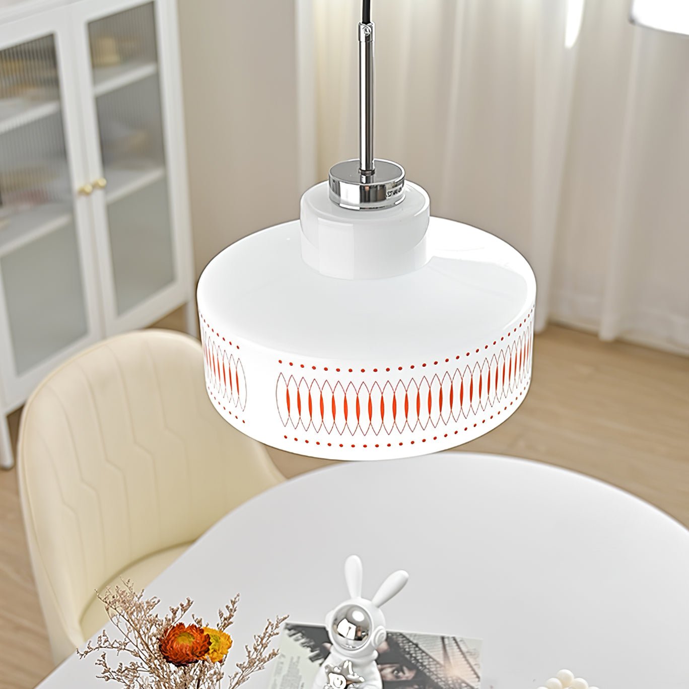 Anna Pendant Lamp - Modern Glass Hanging Light Fixture for Kitchen Island, Dining Room & Bedroom | Elegant Ceiling Lighting Decor for Home & Office