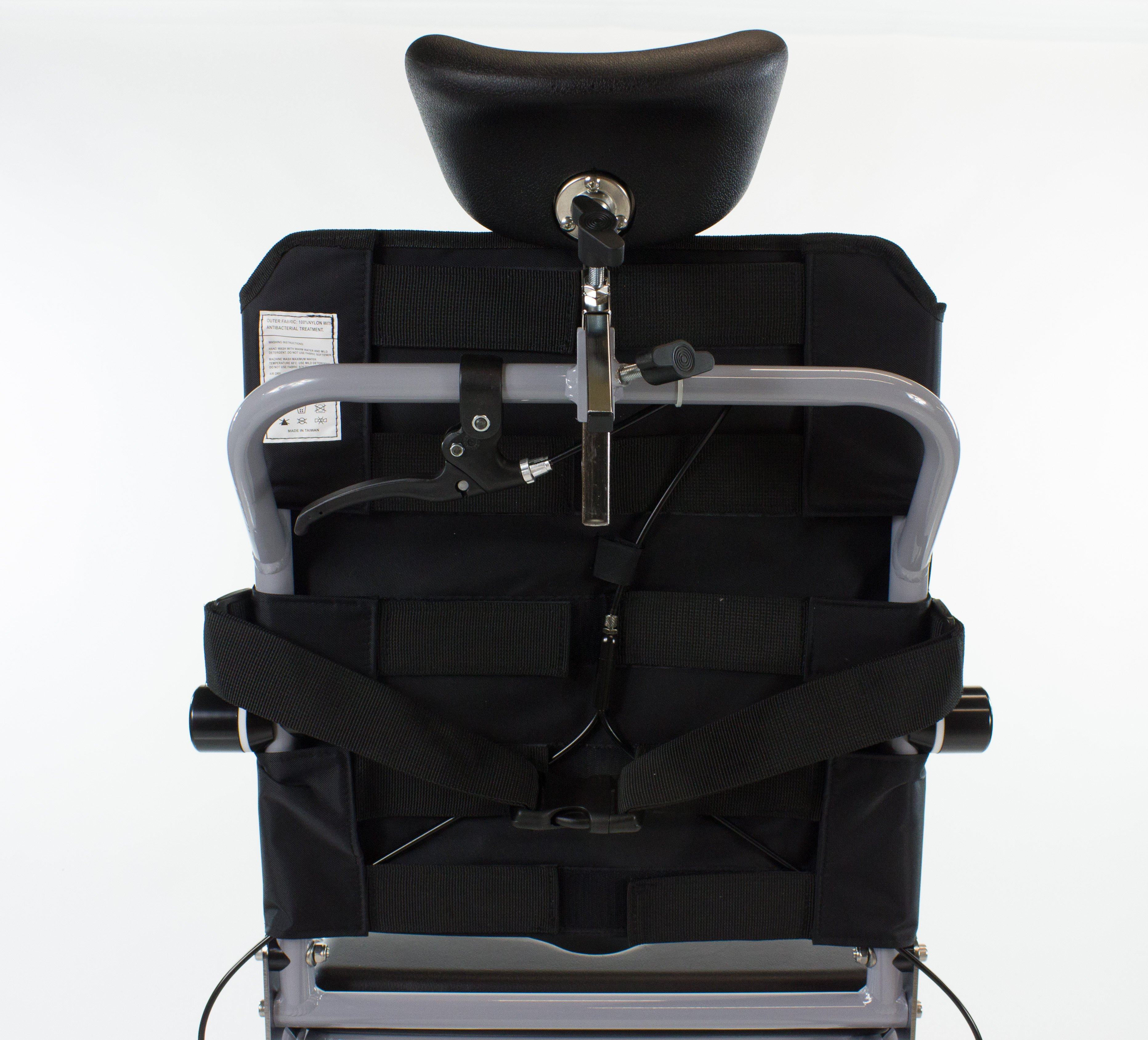 Professional Tilt In Space Reclining Shower Commode Chair with Padded Seat - Ideal for Elderly Care, Post-Surgery Recovery & Home Bathroom Safety
