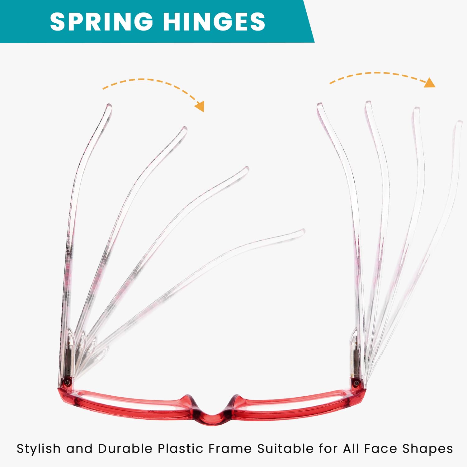 10 Pack Reading Glasses for Women & Men - Spring Hinges for Comfort - Perfect for Reading, Crafts & Computer Work