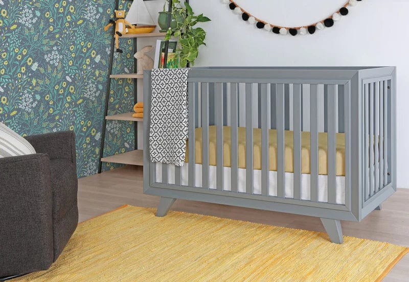 Wooster 3-in-1 Convertible Crib for Nursery - Toddler Bed & Daybed - Space-Saving Baby Crib for Small Rooms & Second Story Homes