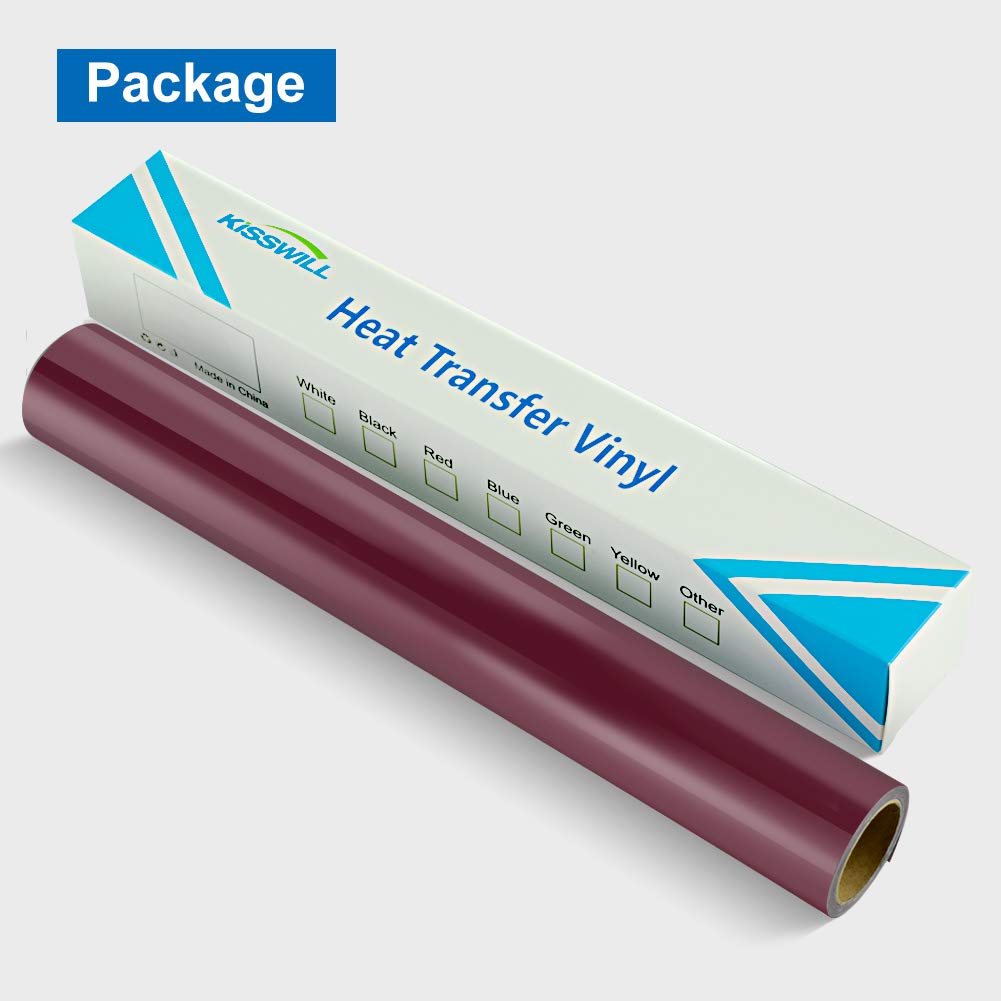 Premium PU Maroon Heat Transfer Vinyl (HTV) Roll - 12