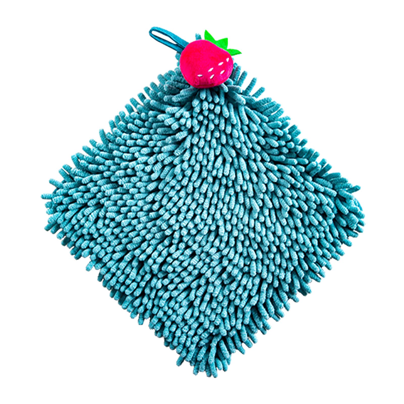 1PCS Cute Soft Hanging Hand Towels - Funny Absorbent Microfiber Washcloths for Kitchen & Bathroom - Thick Dishrags for Dishes, Face & Hands (Blue, One Size) - Perfect for Cooking, Cleaning & Spa Days
