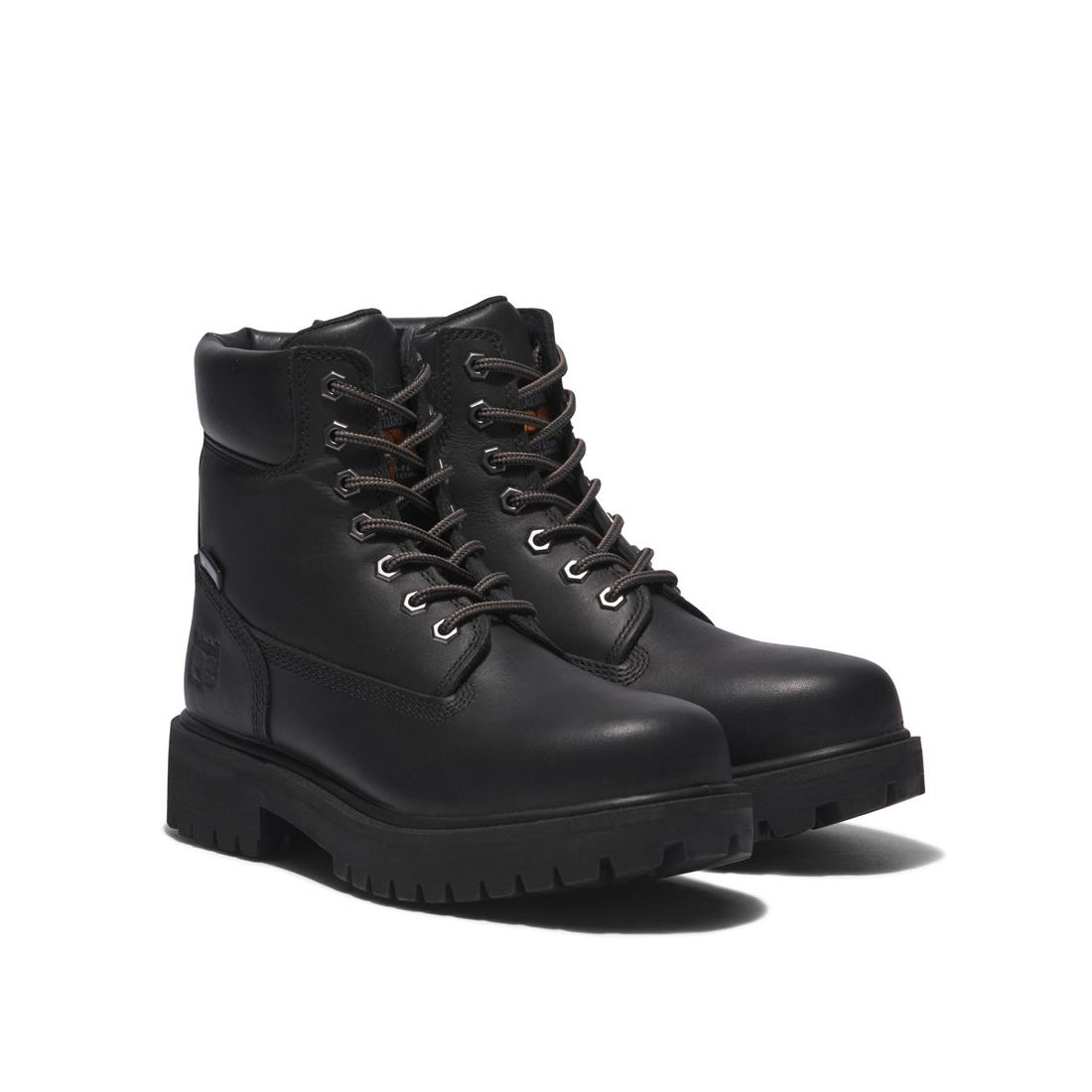 **6 Inch Soft Toe Waterproof Insulated Work Boots for Men - 200G Thinsulate, Black - Ideal for Construction, Hiking & Outdoor Activities**