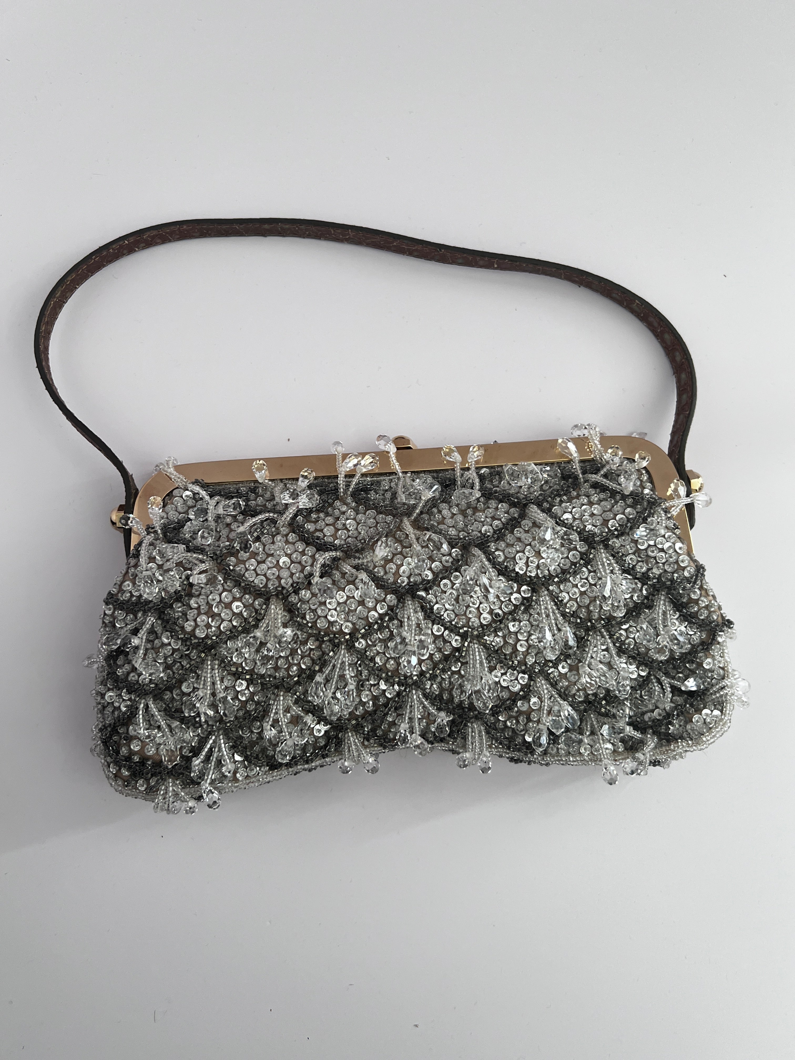 Authentic Fendi Beaded Clutch Bag - Vintage Designer Evening Purse for Women | Perfect for Parties, Weddings & Special Occasions