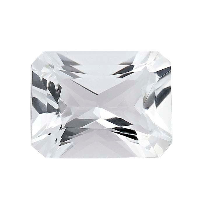 Natural Genuine Arkansas Ice Quartz - White Clear Crystal Quartz Loose Stone 8x6mm to 12x10mm Radiant Cut VVS Quality | Mined & Cut in USA | Perfect for Jewelry Making, Healing Crystals & Energy Work