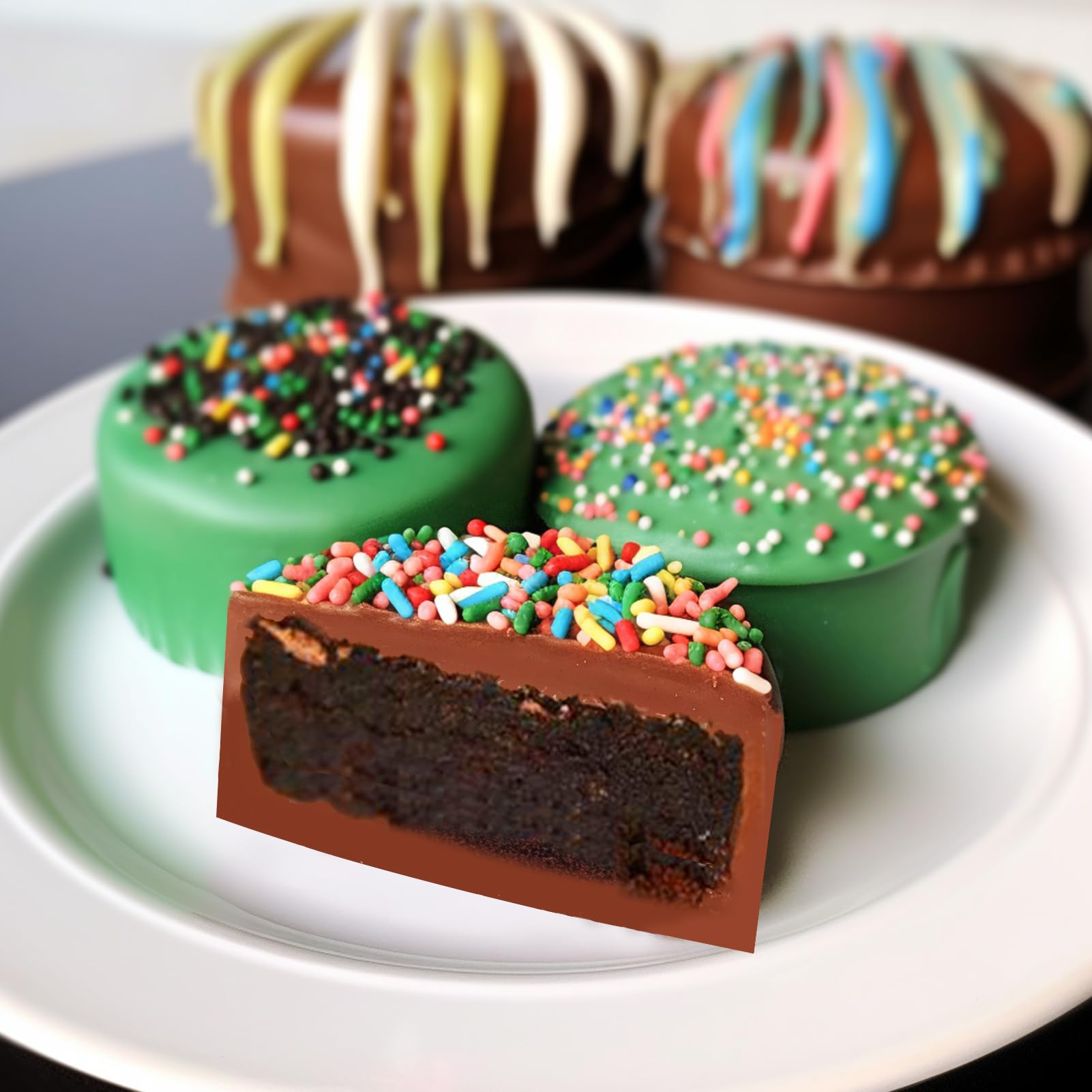 Palksky Silicone Cake Puck Mold Set - 3-Piece Round Chocolate Covered Cake Pop Molds for Candy & Dessert Making | Perfect for Birthday Parties, Wedding Favors, and Holiday Treats