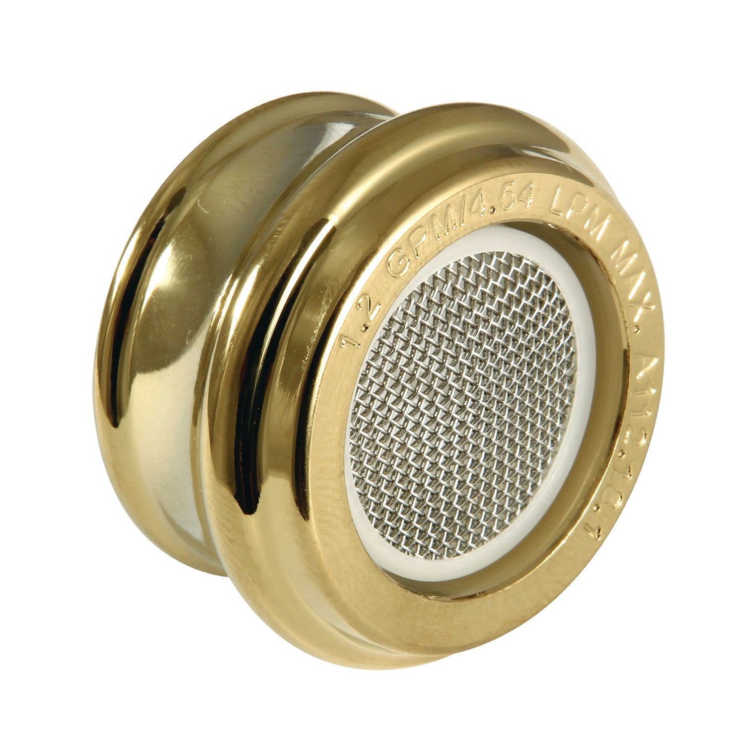 Cal Green Z12FSCSA1972 1.2 GPM Brass Faucet Aerator - Water Saving Polished Brass Female Thread Aerator for Kitchen & Bathroom Sink Faucets