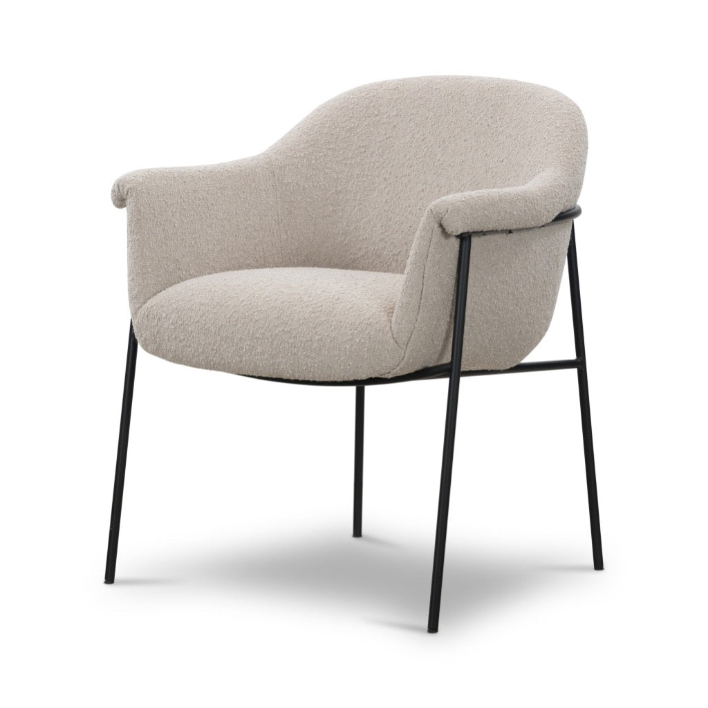 Stylish Suerte Dining Chair by Knoll in Sand - Perfect for Modern Kitchens, Dining Rooms & Office Spaces