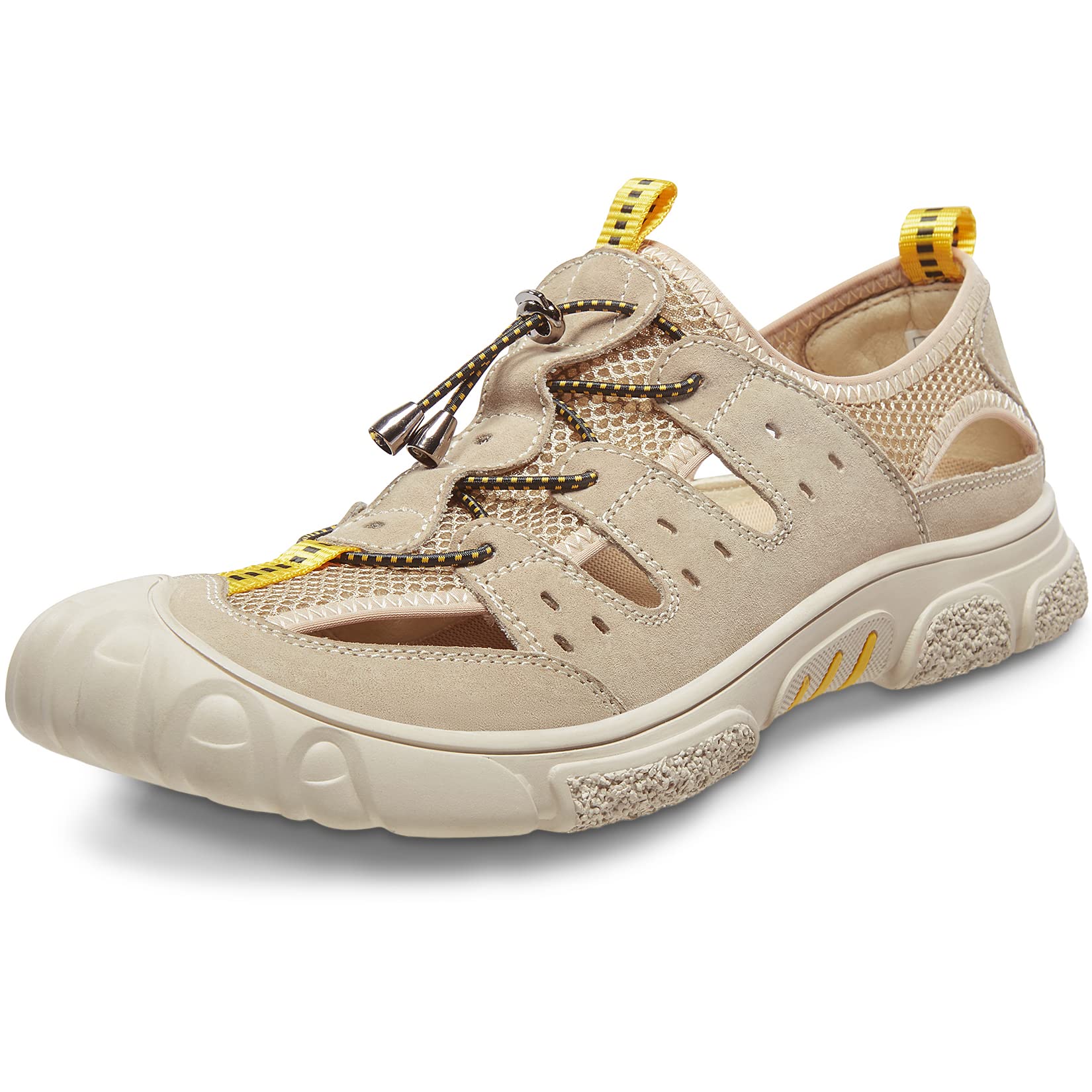 CAMEL CROWN Men's Closed Toe Hiking Sandals - Adjustable Fisherman Sandals for Outdoor Activities, Beach, Sports & Fishing - Comfortable Athletic Sandals for Summer Adventures
