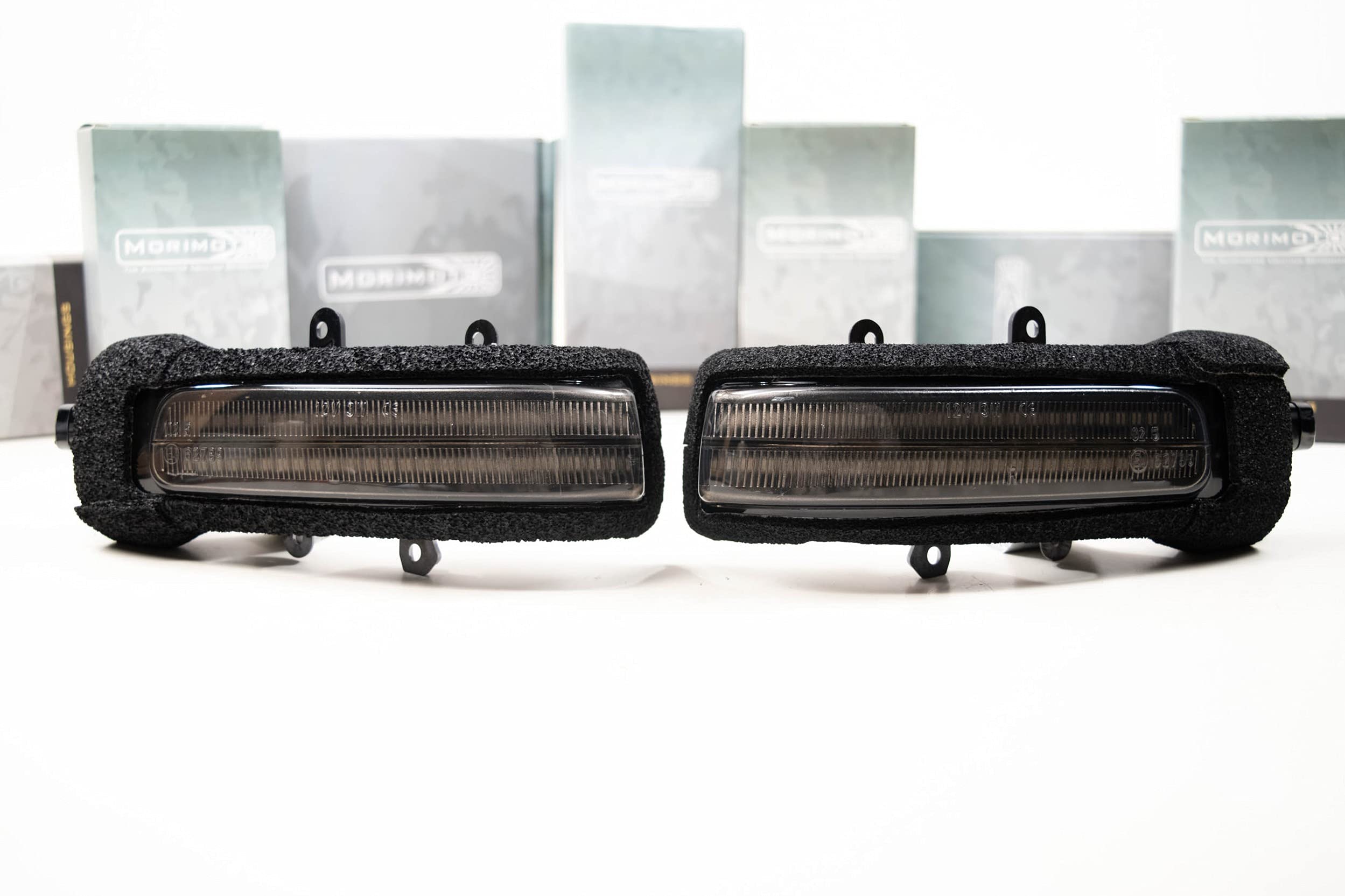 Morimoto XB LED Side Mirror Lights - Smoked Housing for Toyota Tacoma (2012-2015) | Plug & Play Assembly | Easy Installation | Front Amber LED Lights (1x LFM24) | Enhanced Nighttime Visibility & Safety for Off-Road Adventures