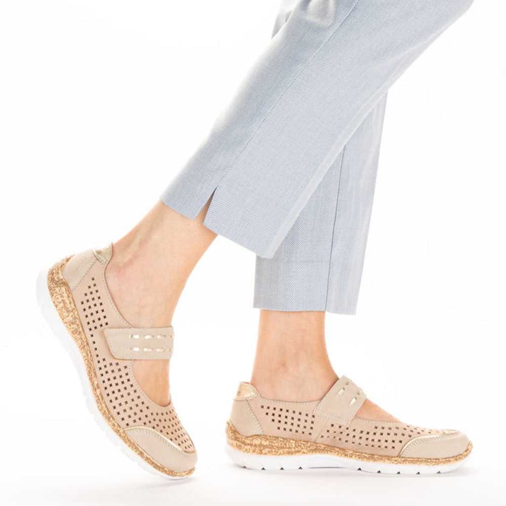 Rieker N4257 Women's Comfortable Slip-On Loafers - Lightweight & Stylish Casual Shoes for Walking, Work & Everyday Wear