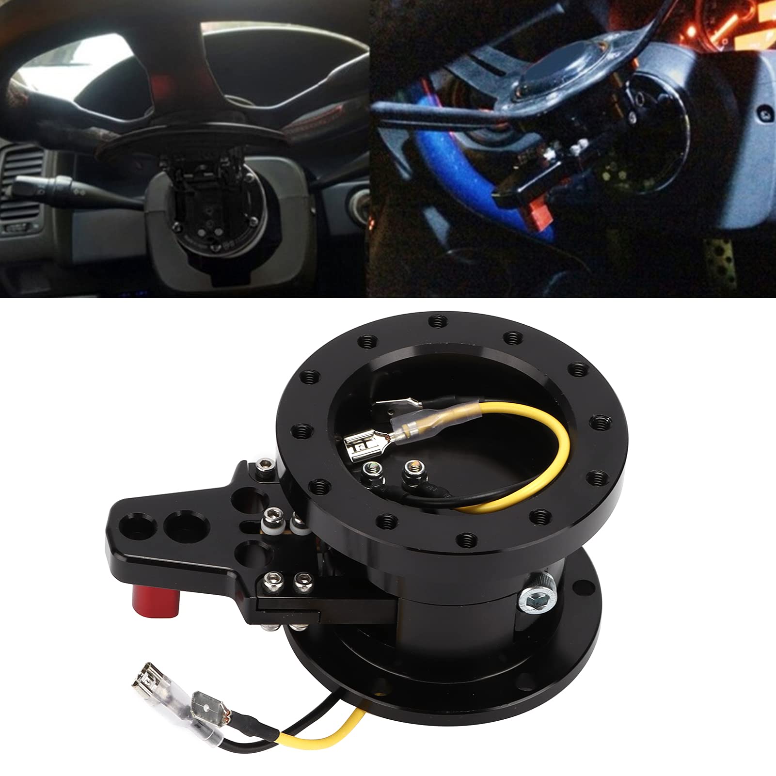 Universal Steering Wheel Hub Adapter Kit - Tilt & Flip Quick Release for Car Maintenance & Repair - Perfect for DIY Auto Projects & Racing Upgrades