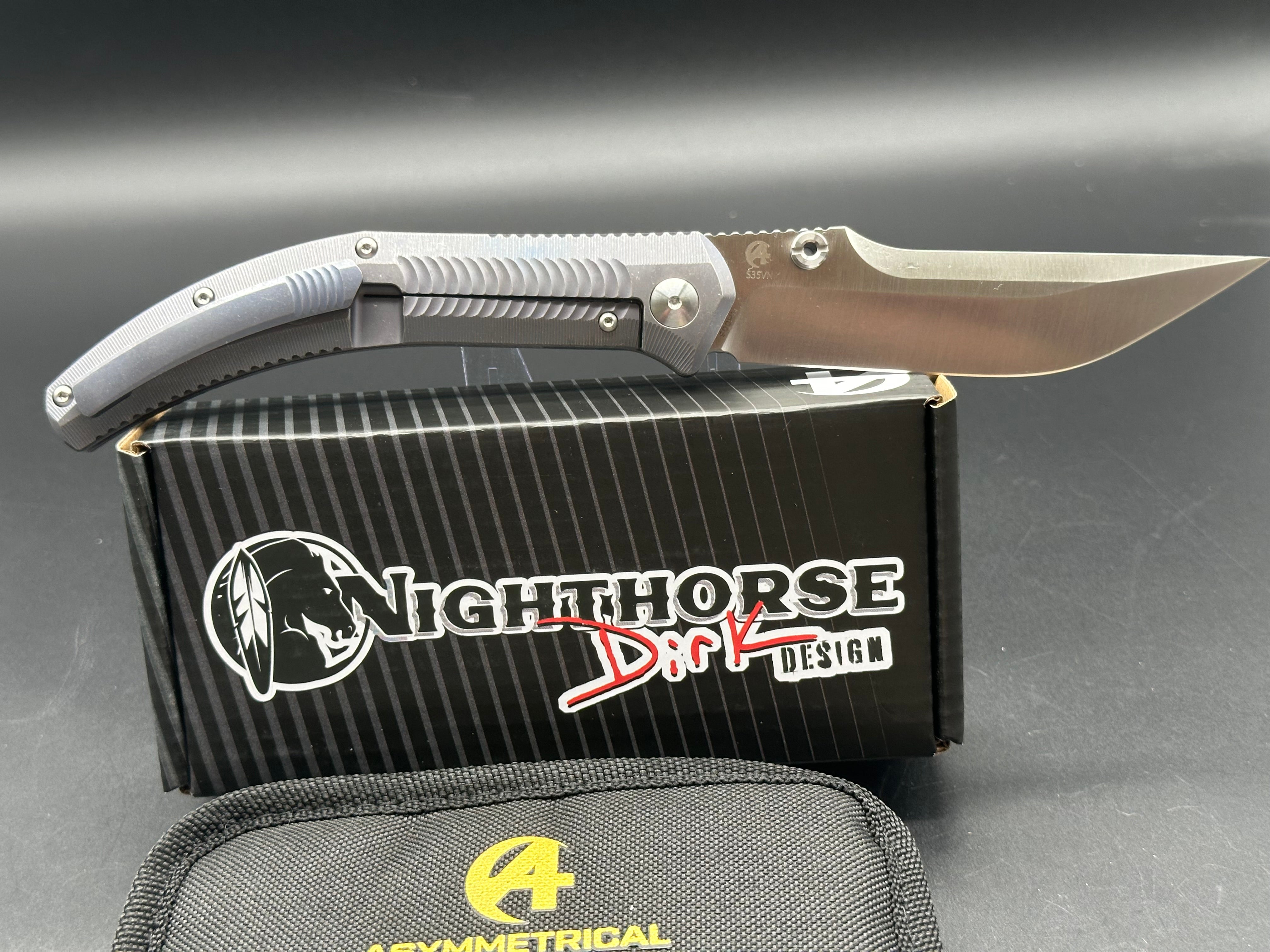 BYond EDC Pinkerton Nighthorse - Premium Everyday Carry Knife for Outdoor, Camping & Survival | Tactical Folding Pocket Knife with Stainless Steel Blade & Ergonomic Grip
