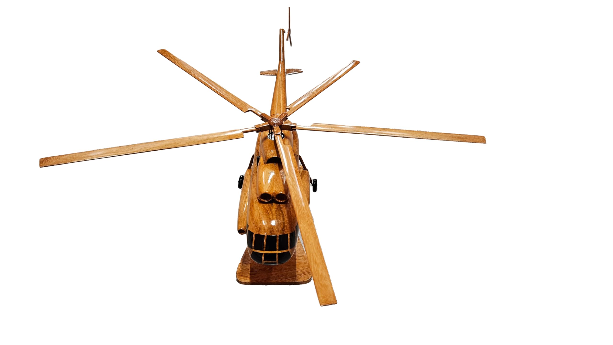 MI-17 Helicopter Mahogany Wood Desktop Model - Handcrafted Military Aircraft Collectible for Office Decor, Gift & Aviation Enthusiasts | Perfect for Home Display, Desk Ornament & Military Memorabilia Collection
