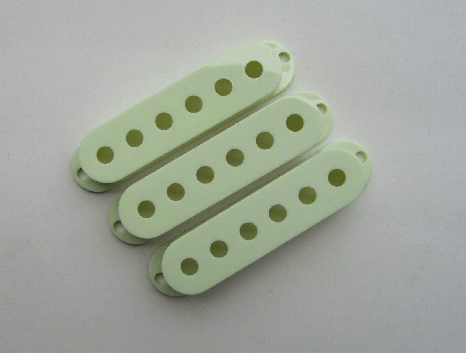 Mint Green Single Coil Pickup Covers for ST/Strat Guitar - 3-Pack Replacement Parts for Stratocaster - Perfect for DIY Guitar Upgrades & Vintage Tone Enhancement
