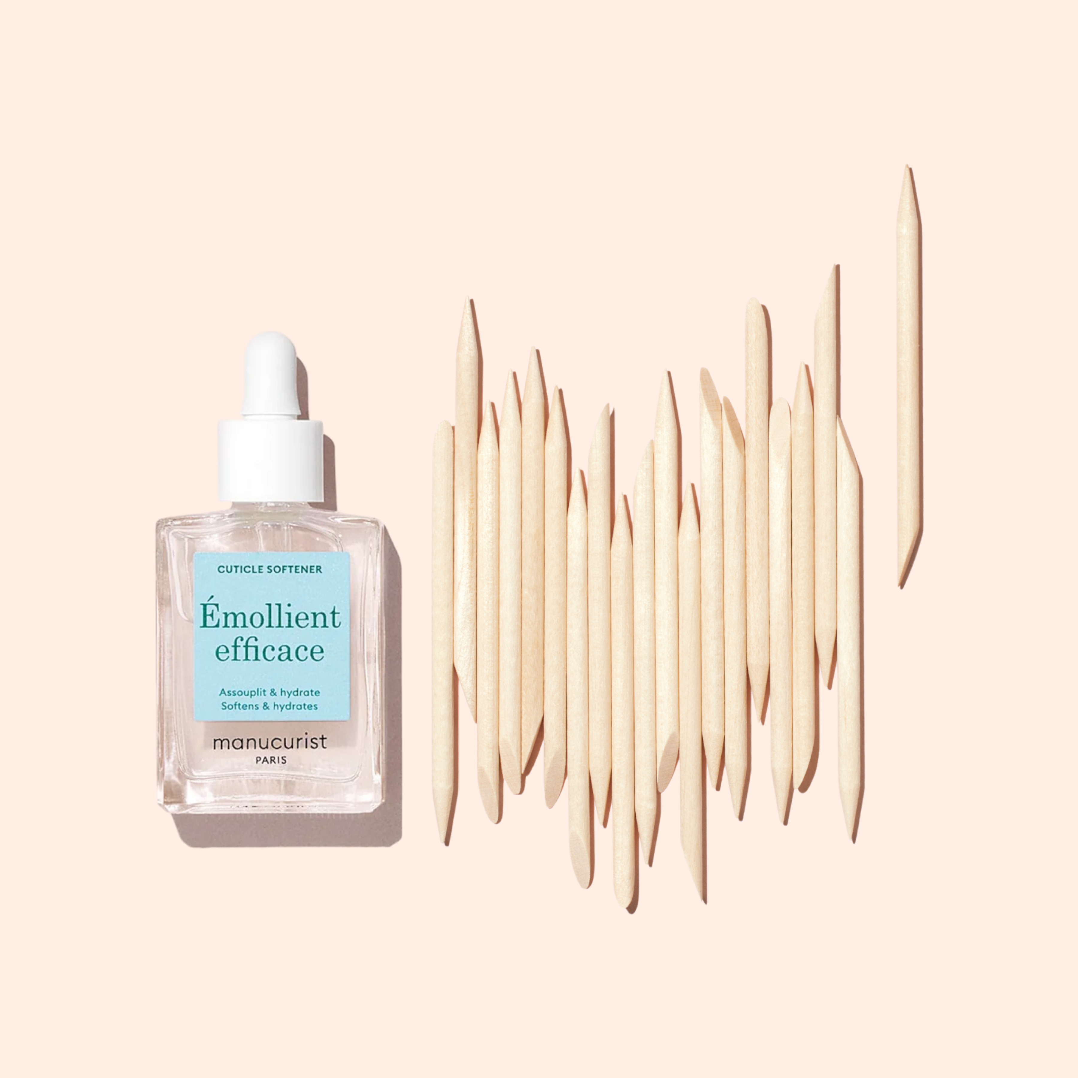 20 Pack Wooden Cuticle Sticks - Professional Manicure & Pedicure Tools for Nail Care, Cuticle Pusher and Cleaner - Perfect for Home Salon, DIY Nail Art and Grooming Kit