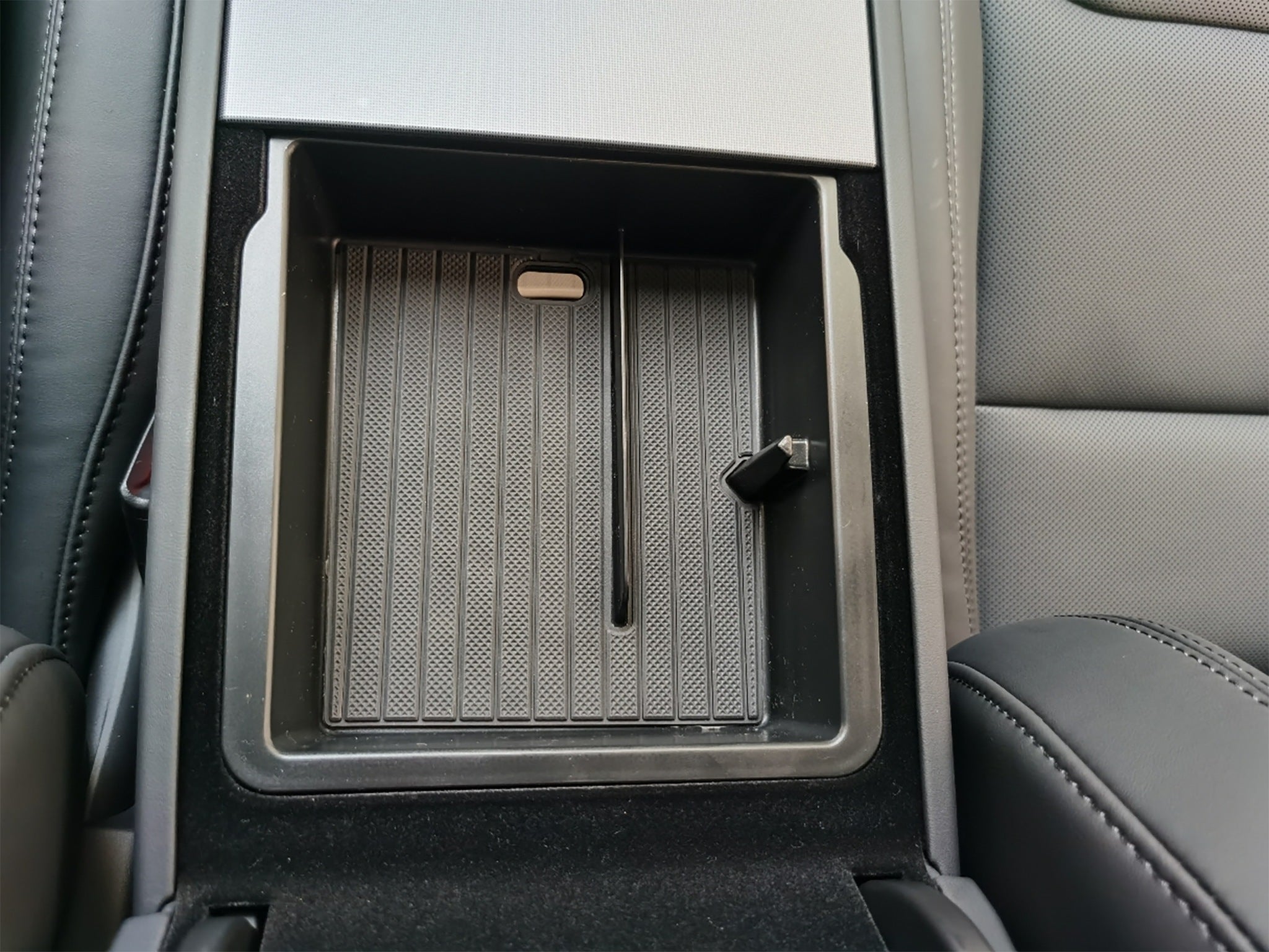 2024-2025 Tesla Model 3 & Model Y Center Console Organizer Set - 4 Piece Storage Box Bundle for Car Accessories | Perfect for Road Trips & Daily Commute Organization