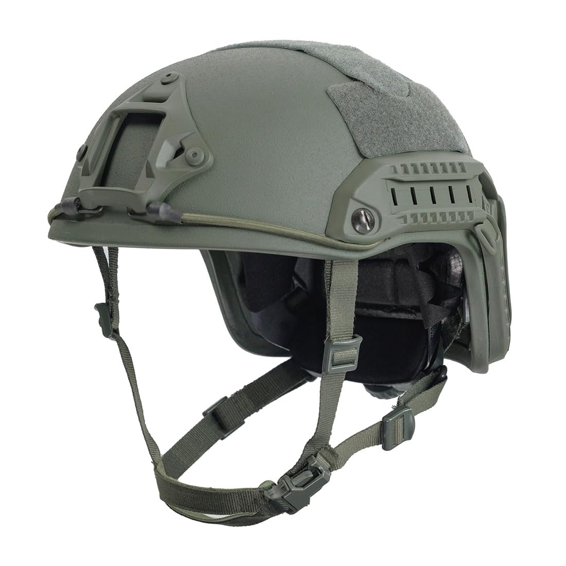 Tactical Helmet for Men - NIJ IIIA Certified UHMW-PE Military Helmet with Wendy Suspension | Lightweight, Waterproof Soldier Head Protection | Compatible with Night Vision & Gas Masks (Army Green) | Ideal for Combat Training, Airsoft, Paintball & Outdoor Survival