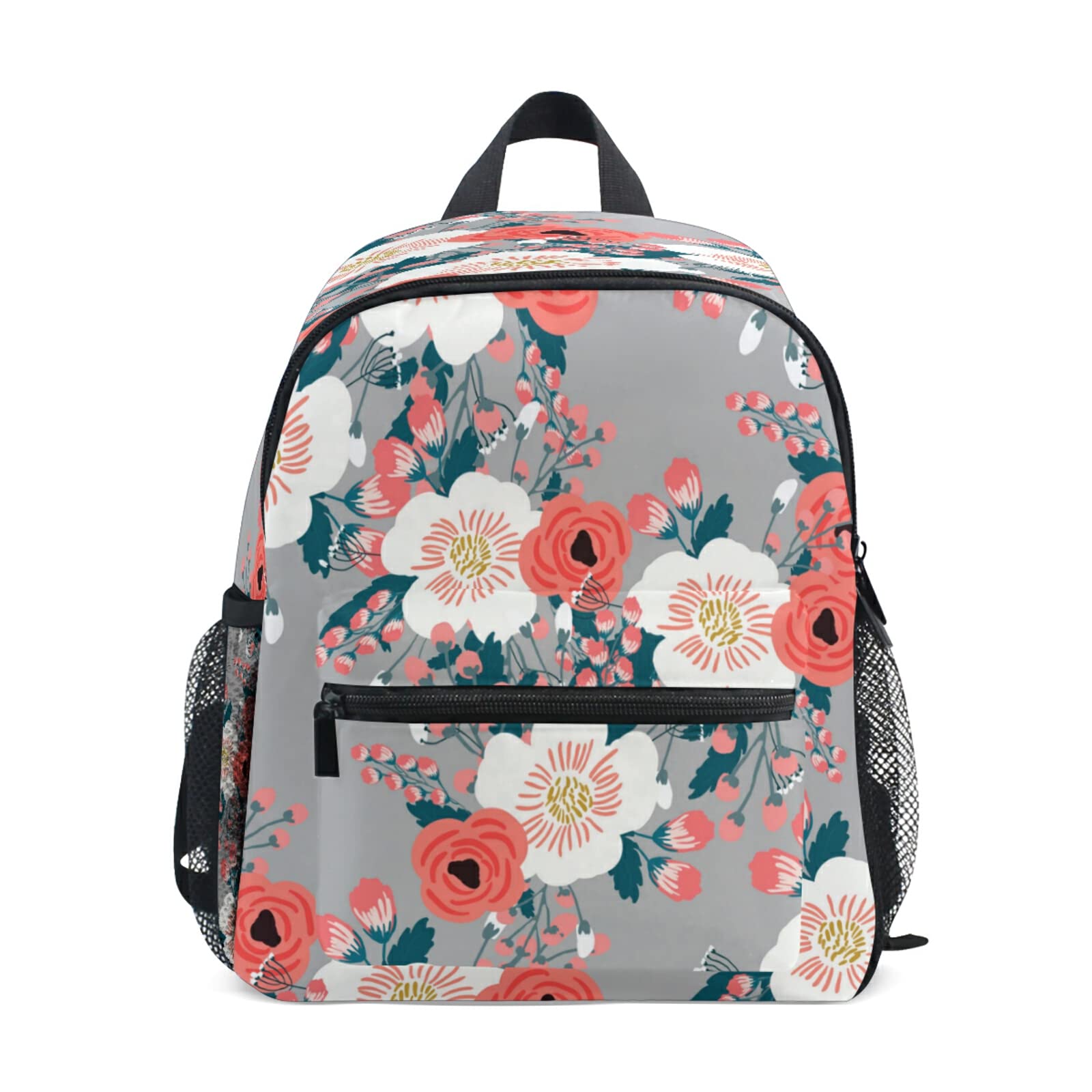 AUUXVA Poppy Flowers Floral Backpack for Kids, Toddlers, Men & Women - Lightweight School Bookbag, Diaper Bag & Nursery Bag for Preschool, Travel & Daily Use