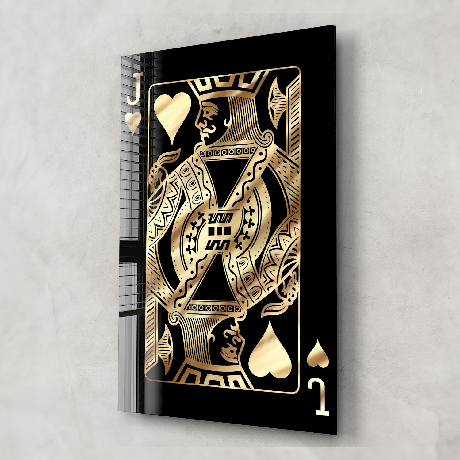 Golden Jack of Hearts Playing Card - Premium Quality Poker Cards for Magic Tricks, Card Games & Collectibles - Perfect for Poker Nights, Casino Parties and Gift Giving