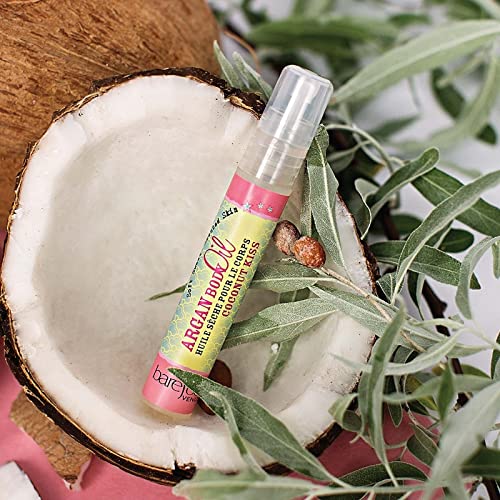 Travel Size Mini Argan Body Oil - 8ml Coconut Scented Moisturizer for Dry Skin | Perfect for Handbag, Gym & Airplane Travel