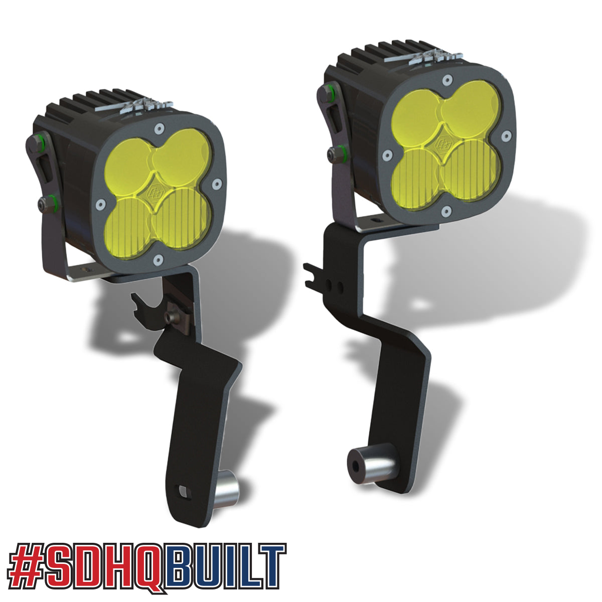 SDHQ Built A Pillar Light Mounts for 2020-2025 Chevy/GMC 2500/3500 HD Trucks - Off-Road Lighting Accessories for Enhanced Visibility & Safety