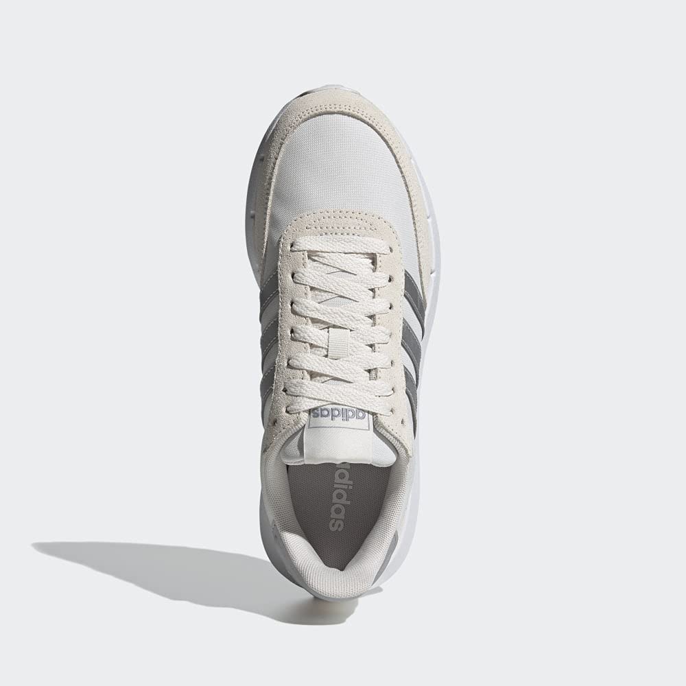 Adidas Women's Run 60s 2.0 Suede Running Shoes - Lightweight Gym & Fitness Sneakers for Women in Ivory Size 8 Medium (B,M) | Perfect for Jogging, Workouts & Casual Wear