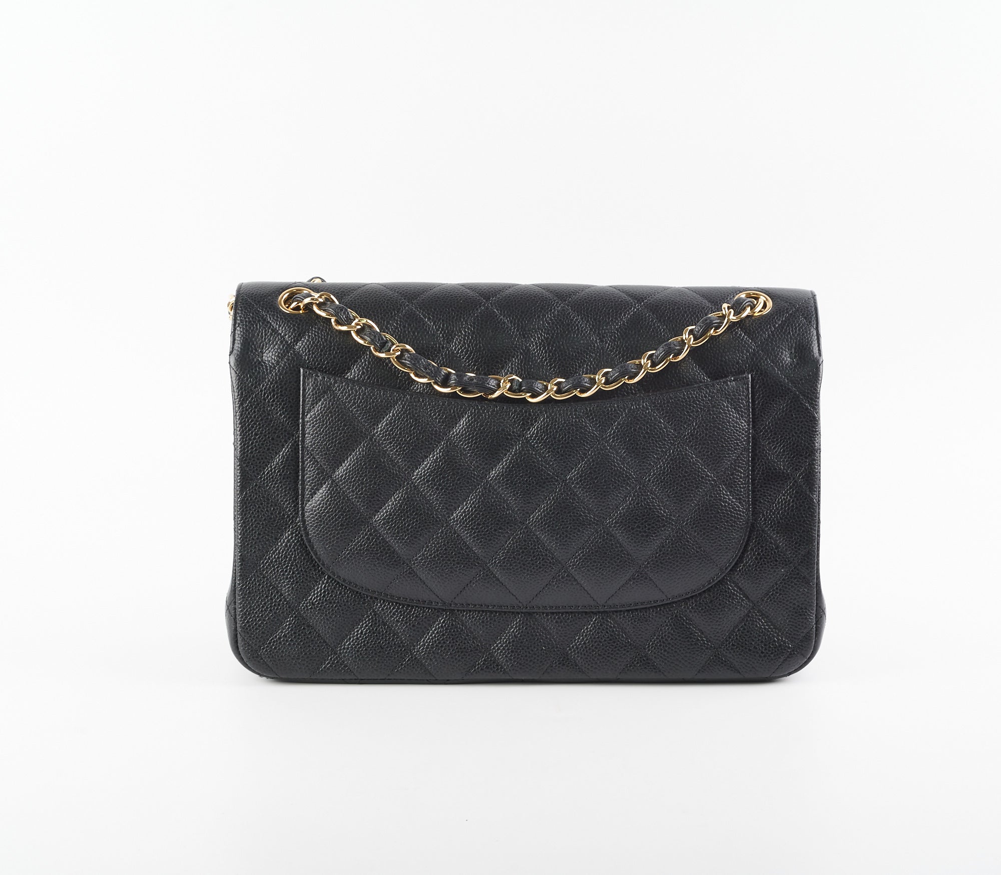 Chanel Quilted Caviar Leather Double Flap Jumbo Bag in Black | Luxury Designer Handbag for Women | Perfect for Evening Events, Work & Special Occasions