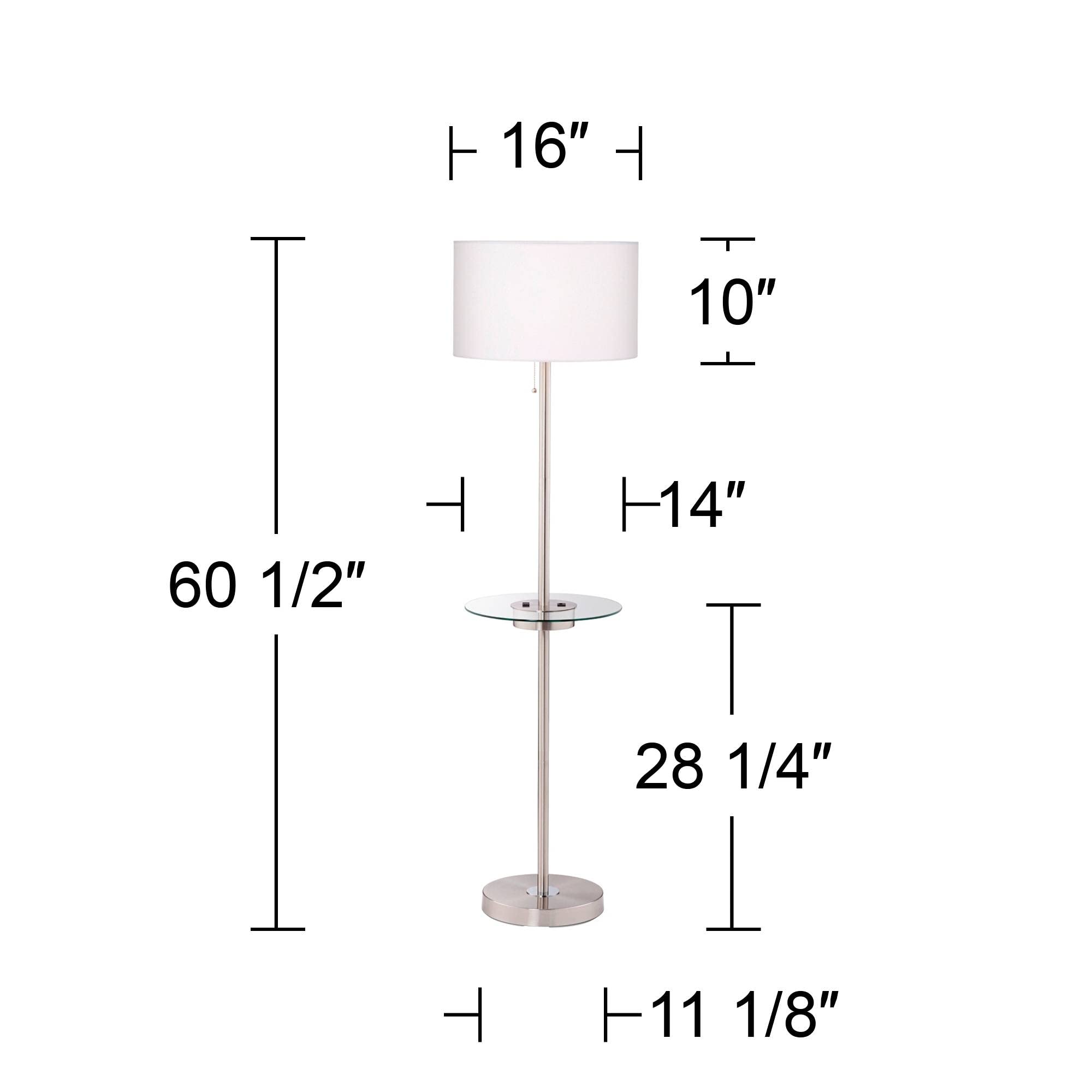 360 Lighting Caper Modern Floor Lamps Set of 2 - 60.5