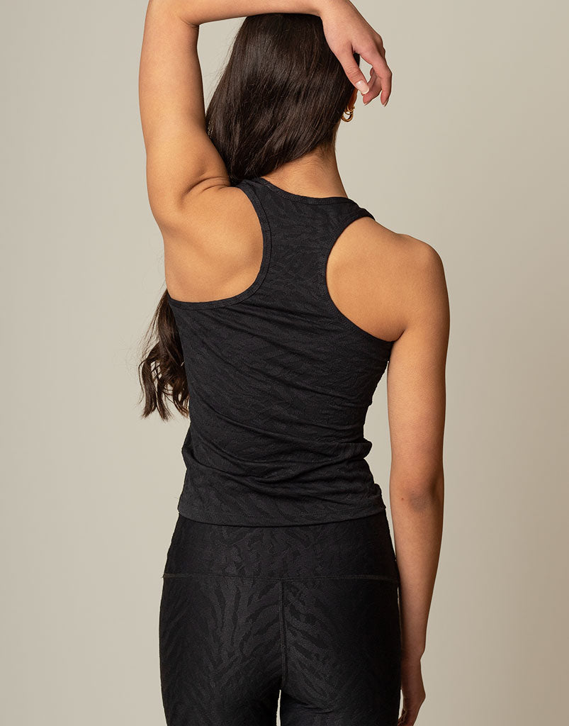 Allure Jacquard Tank Top for Women - Breathable & Stylish Summer Casual Wear - Perfect for Beach, Gym, and Everyday Outfits