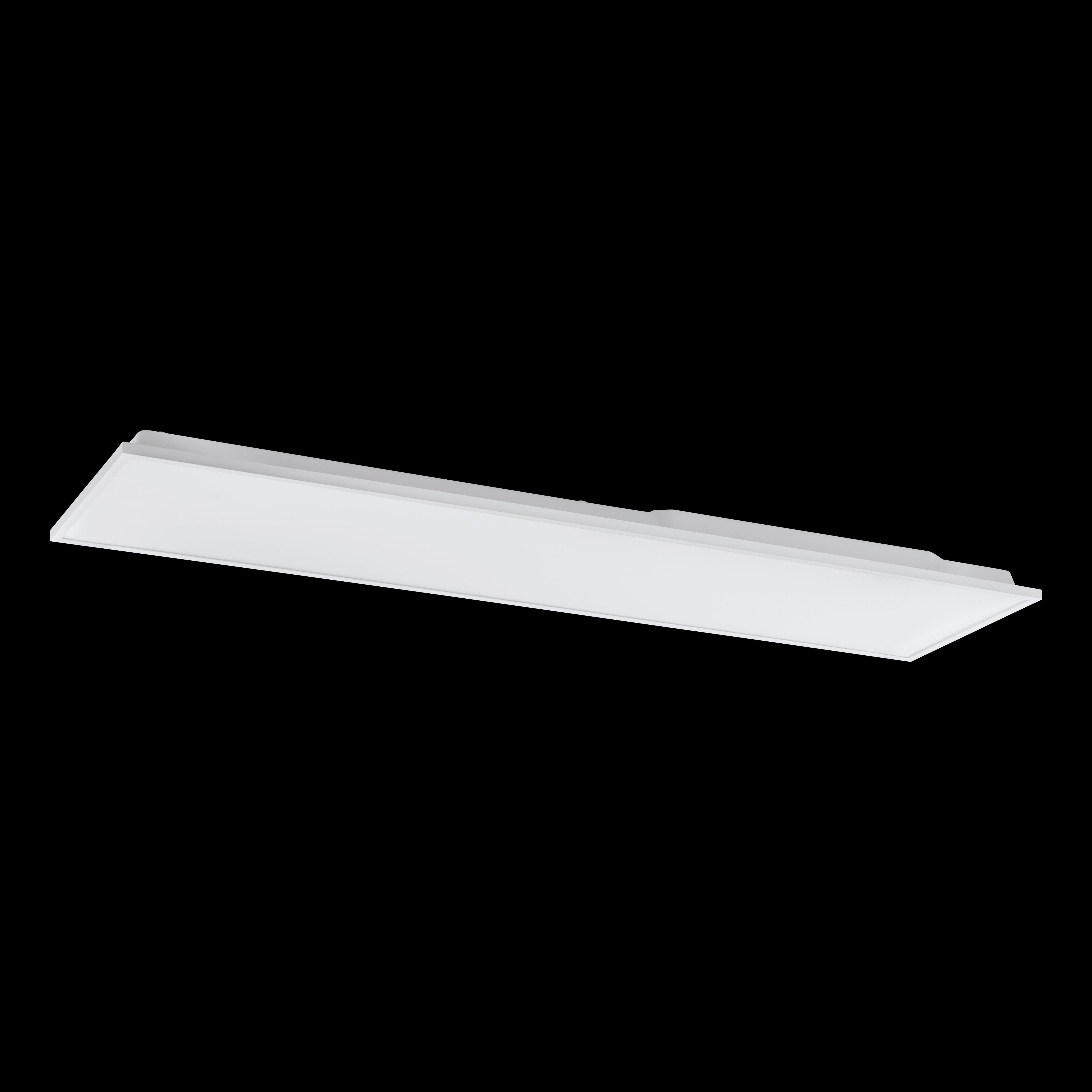 Eglo Connect Herrora Z White Rectangular Smart LED Panel Flush Mount Ceiling Light - Dimmable WiFi-Enabled Lighting for Modern Living Rooms & Bedrooms
