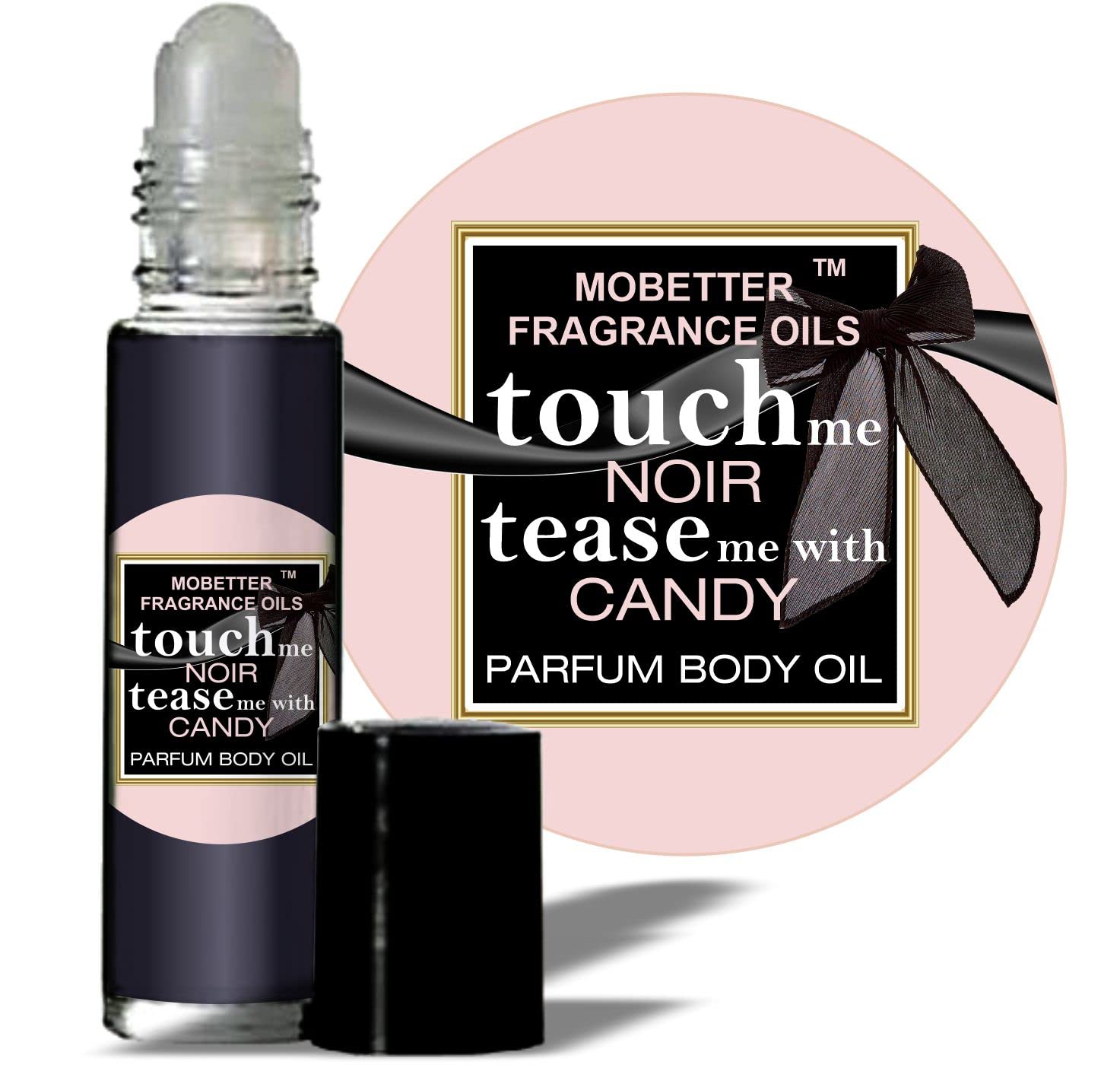 MOBETTER FRAGRANCE OILS - Touch Me Noir & Tease Me With Candy Perfume Body Oil for Women | Long-Lasting Scent for Date Night, Parties & Special Occasions