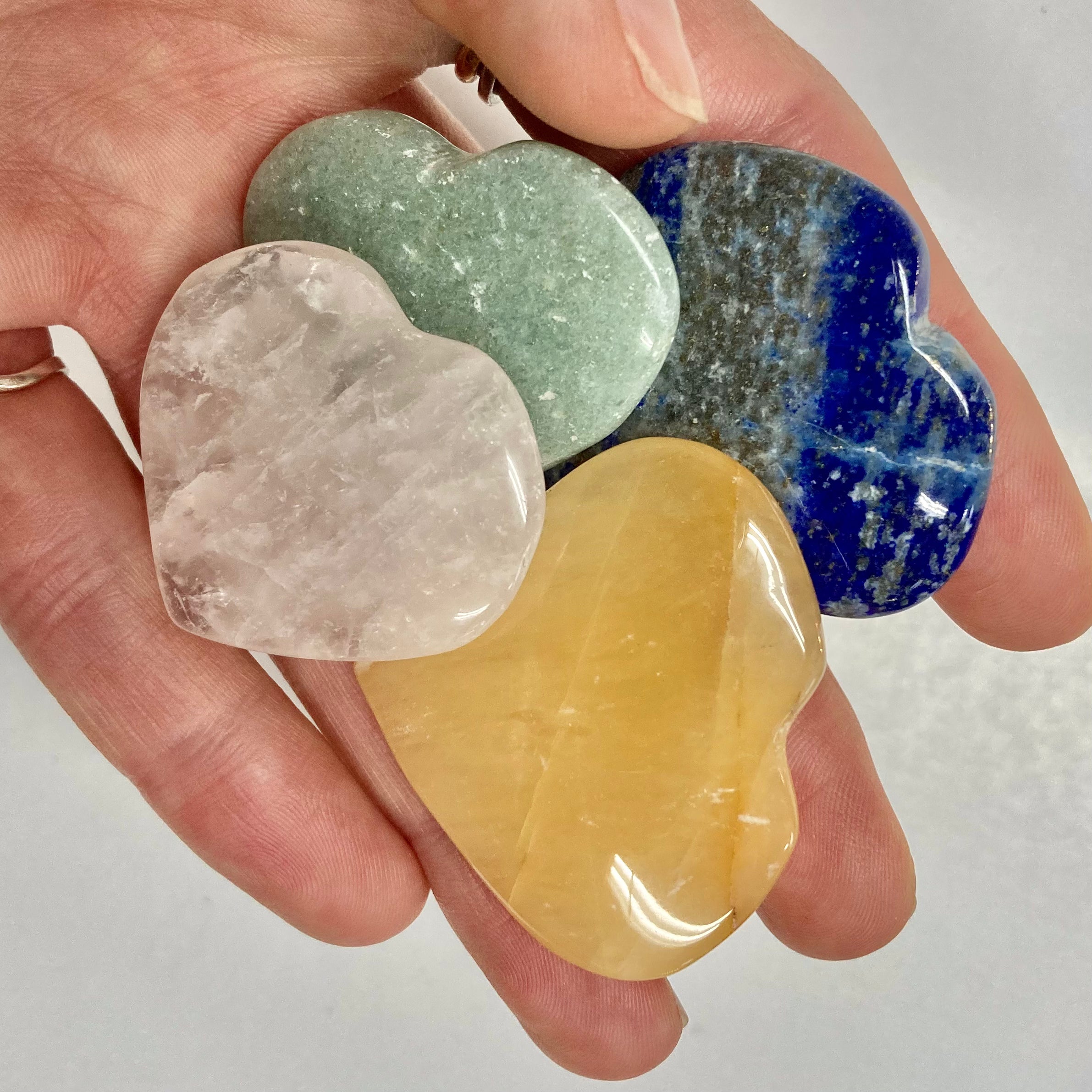 Chakra Heart Set - 7 Chakra Stones for Meditation, Healing & Energy Balance - Perfect for Yoga, Reiki & Spiritual Practices