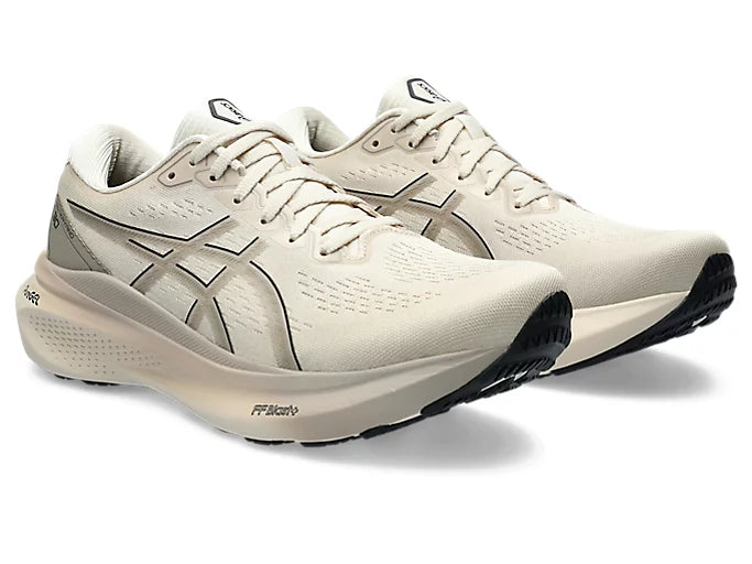 ASICS Men's GEL-KAYANO 30 Running Shoes - Wide Width, Oatmeal/Black - Stability & Cushion for Long-Distance Running, Jogging, and Workouts