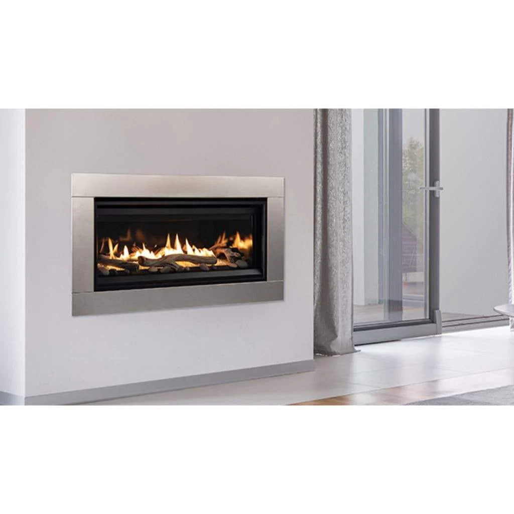 55 Inch Contemporary Linear Direct Vent Gas Fireplace - DRL3555 - Modern Home Heating Solution for Living Rooms & Bedrooms