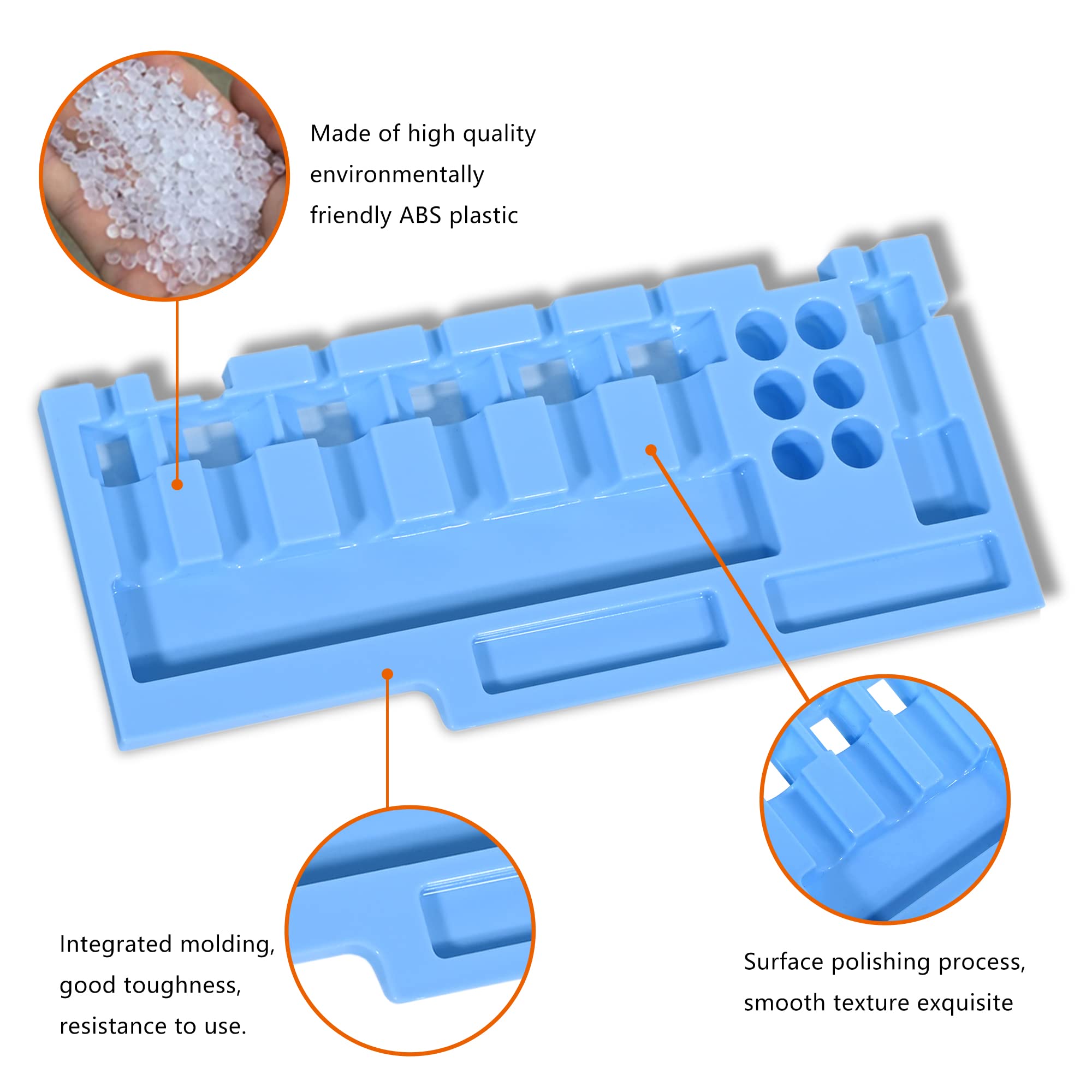 Premium Blade Storage Insert for Cricut Maker 3 & Maker - Organizer Tray for Blades, Drawer Housing & Quickswap Tips (Blue) - Perfect for Crafting, Scrapbooking & DIY Projects (Blades & Housing Not Included)