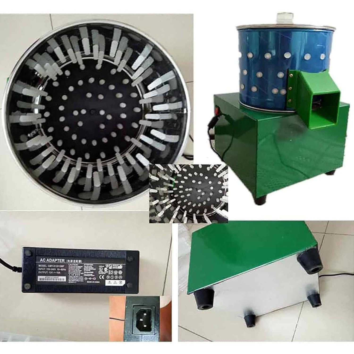 Stainless Steel Electric Chicken Plucker Machine | Fast Feather Removal for Poultry, Quail & Birds | Perfect for Home Butchering & Farm Use