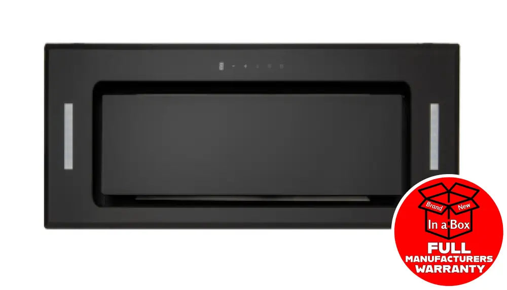 Euro ER52UMBG 52cm Undermount Rangehood Black Glass - Premium Kitchen Ventilation for Modern Homes, Perfect for Apartments & Open-Plan Kitchens