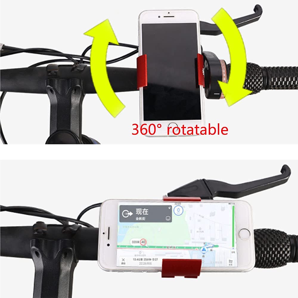 Adjustable Invisible Bicycle Phone Holder - Aluminum Alloy Bike Mount for Smartphones | Secure Navigation Bracket for Cycling, Commuting & Outdoor Adventures (Gray)