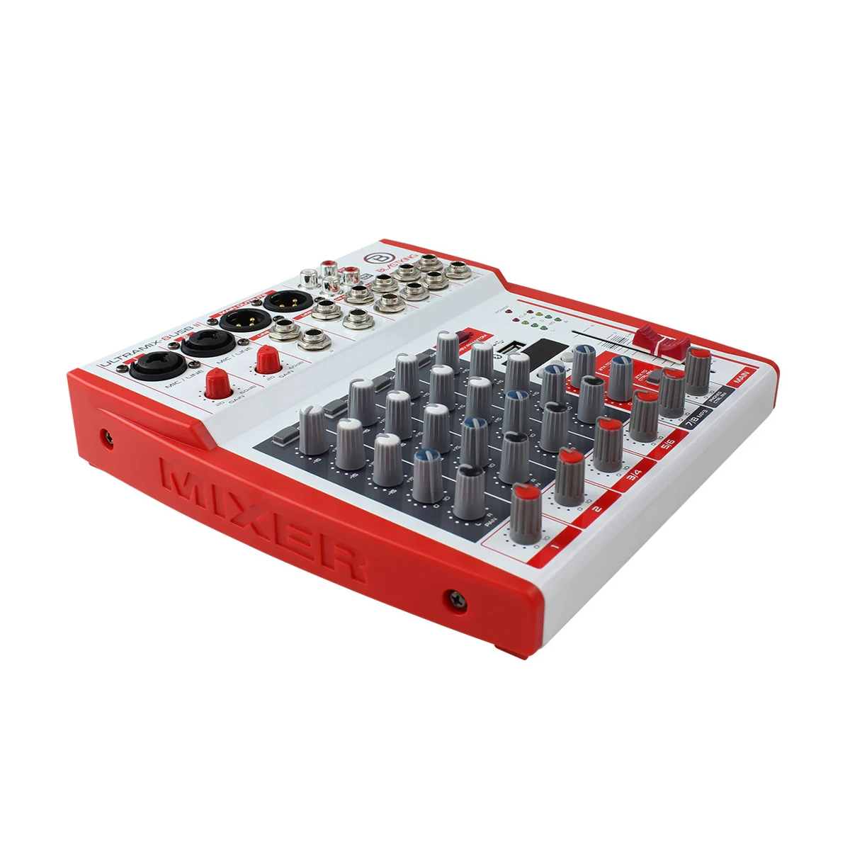 Blastking 8 Channel Analog Stereo Mixing Console - ULTRAMIX 8USBII Professional Audio Mixer for DJs, Live Sound & Studio Recording | USB Connectivity & Premium Sound Quality
