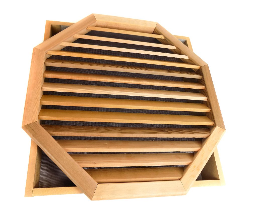 Octagon Clear Cedar Vent - 24x24 Inch Recessed Mount Air Vent for Attic, Basement & Crawl Space Ventilation