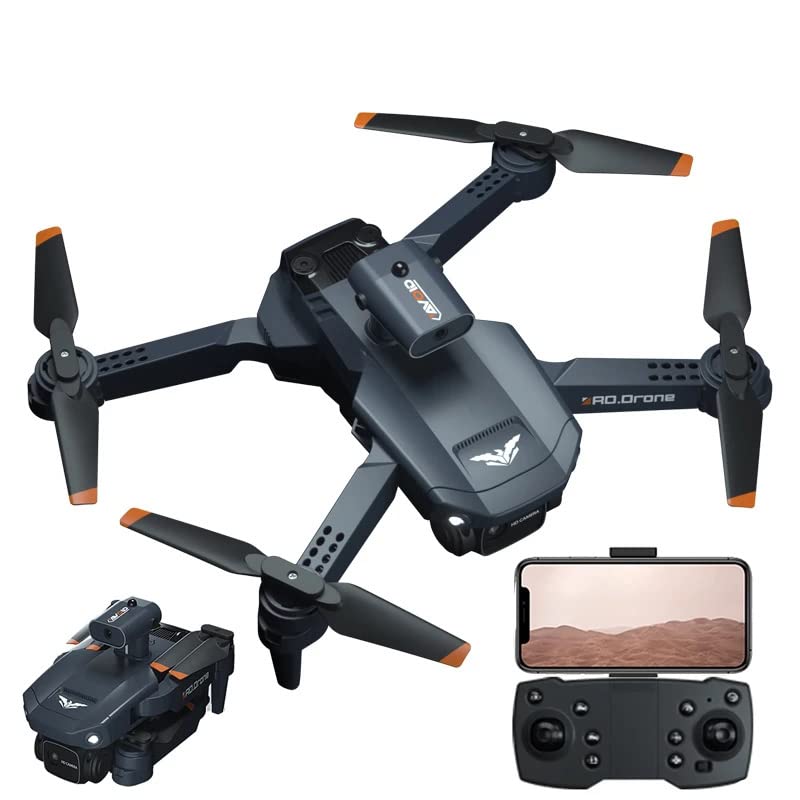 H106 4K HD Camera RC Drone with Obstacle Avoidance, Foldable Quadcopter for Adults - High Speed 360° Flips, Optical Flow Positioning, Headless Mode & One Key Return - Perfect for Aerial Photography, Travel Vlogging and Outdoor Adventure