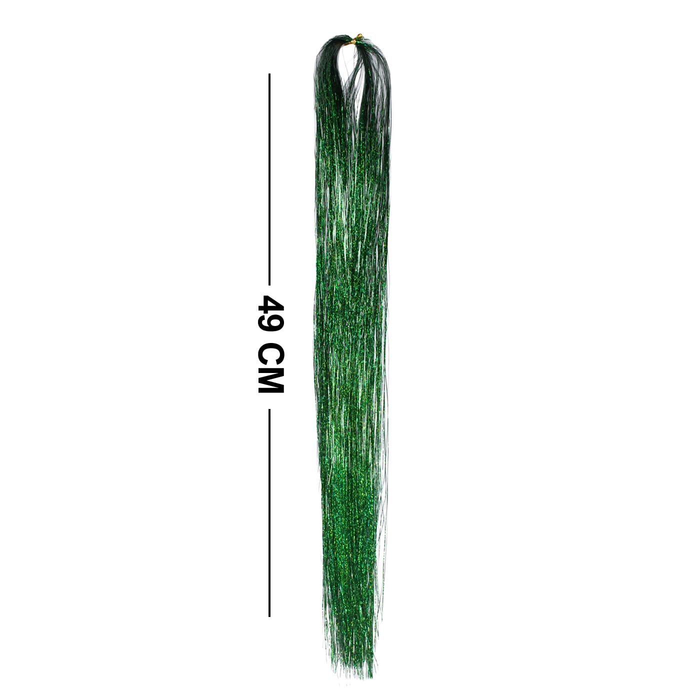 Baal Highlights Colored Hair Streak & Glitter Hair Tinsel Extensions for Women & Girls - Perfect for Parties, Festivals, Cosplay & Everyday Glam