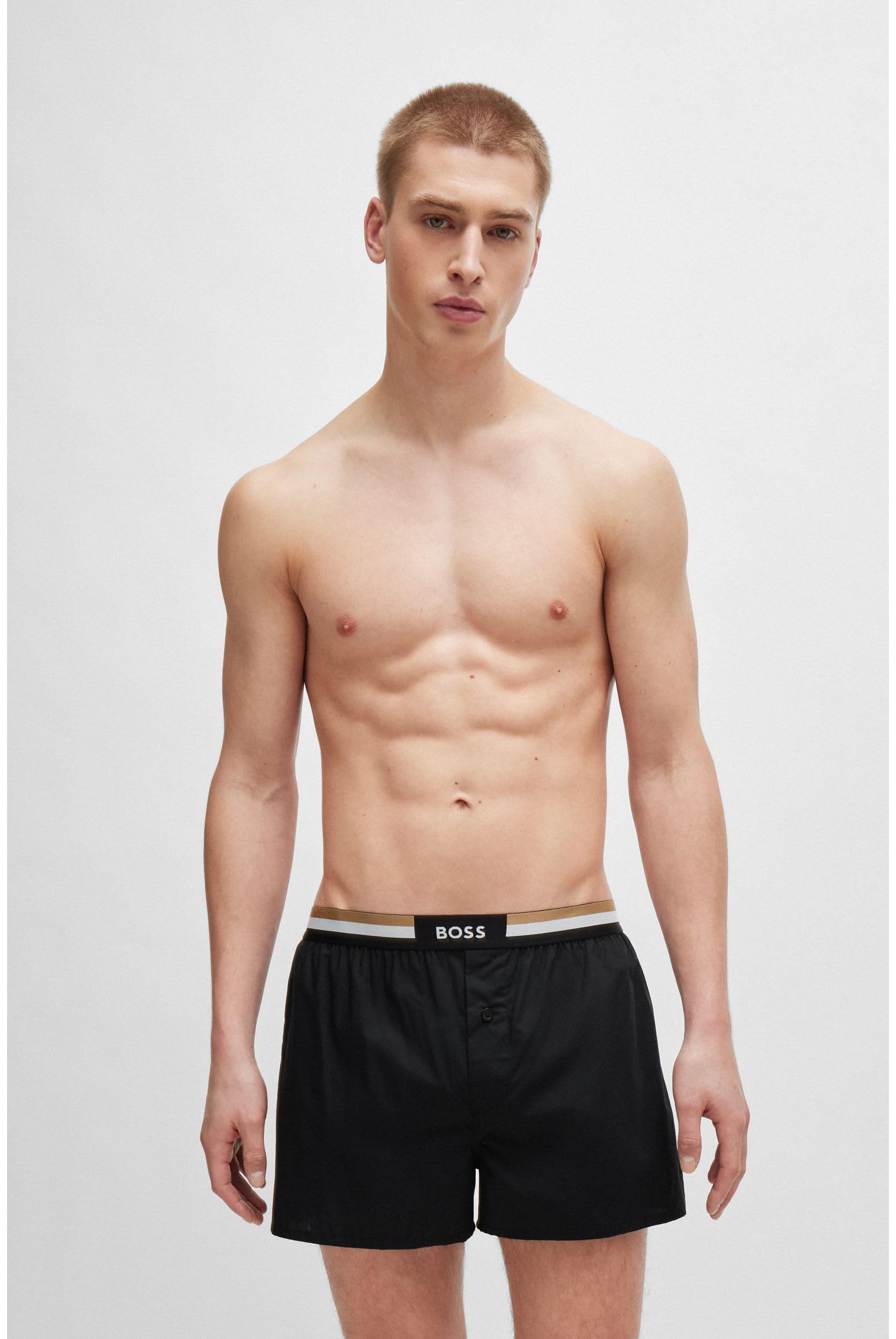 BOSS Men's 2-Pack Boxer Shorts - Soft Cotton Breathable Underwear for Everyday Comfort - Perfect for Workout, Sleep & Casual Wear