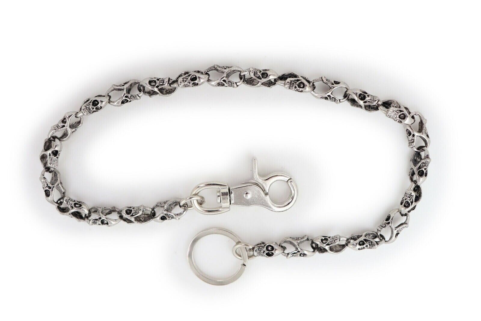 Men's Fashion Wallet Chain - Big Bullet Chunky Metal Thick Links Charm Revolver Style for Bikers & Rockers | Perfect for Motorcycle Riders, Concerts & Edgy Outfits